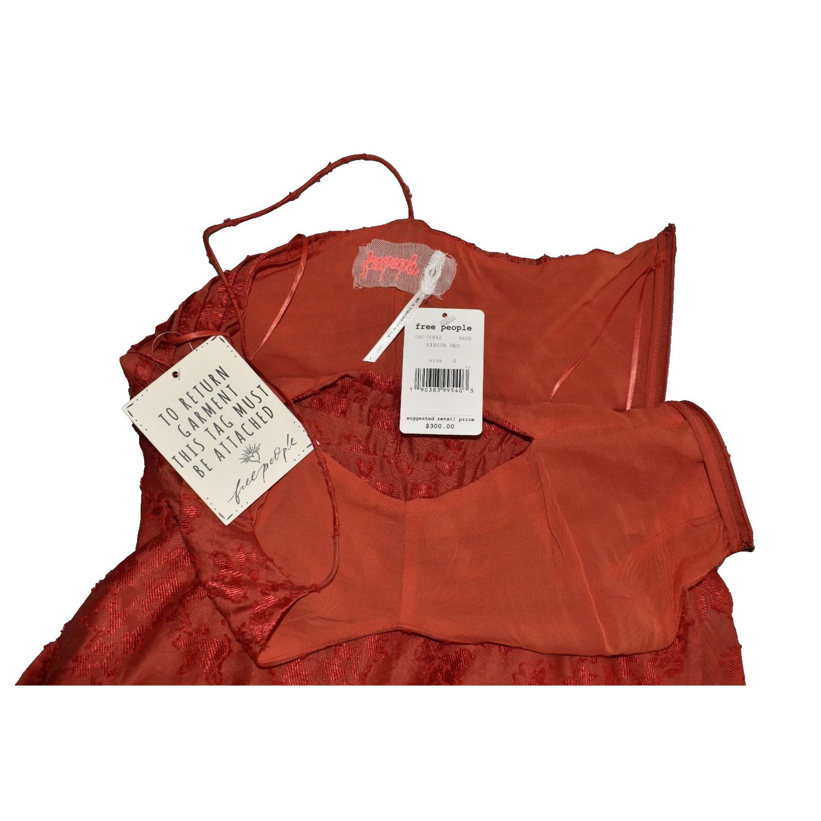 Free People NWT FREE PEOPLE Buona Sera Fiesta Red Maxi Dress Size 6 $300 Size M / US 6-8 / IT 42-44 - 5 Thumbnail