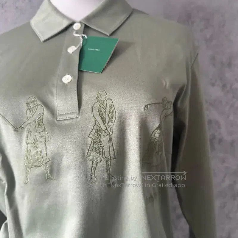 Burberry Burberry Green Long Sleeve Cotton Shirt. Size M / US 6-8 / IT 42-44 - 2 Thumbnail