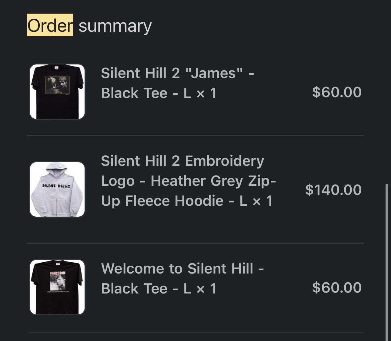 online ceramics x silent hill 2 shirt