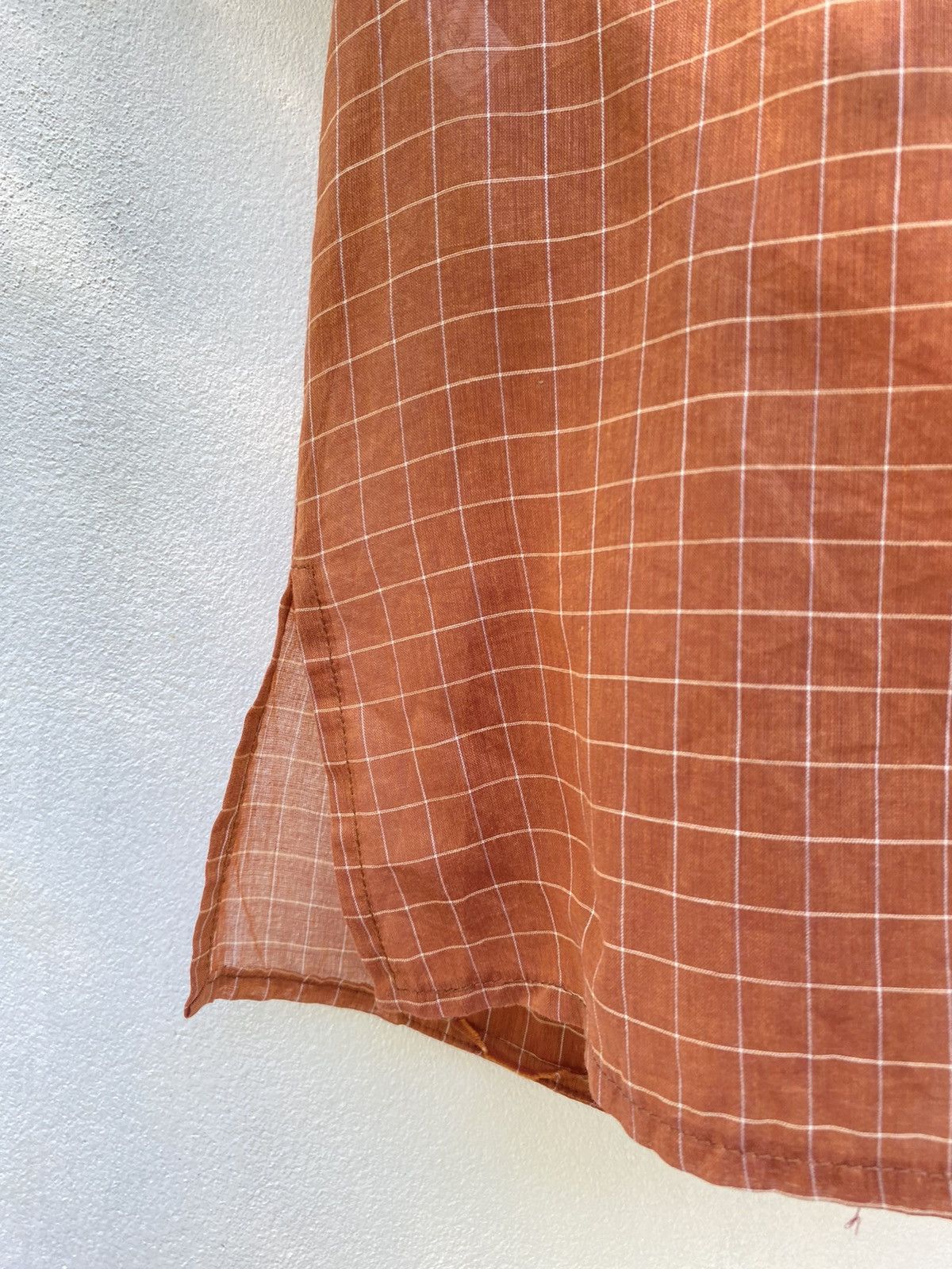 Chloe Chloe Plaid Shirt with Round Neck and Ruffles Size M / US 6-8 / IT 42-44 - 7 Thumbnail