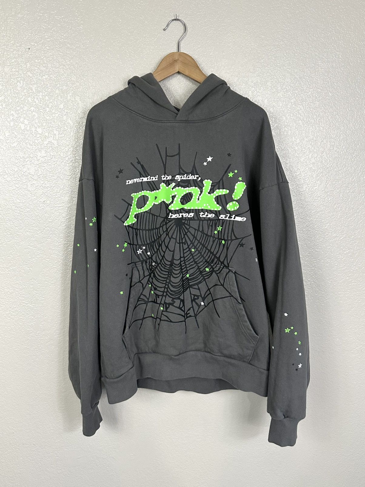 Sp5der Sp5der Punk V2 Hoodie Slate Size XXL Size US XXL / EU 58 / 5 - 1 Thumbnail