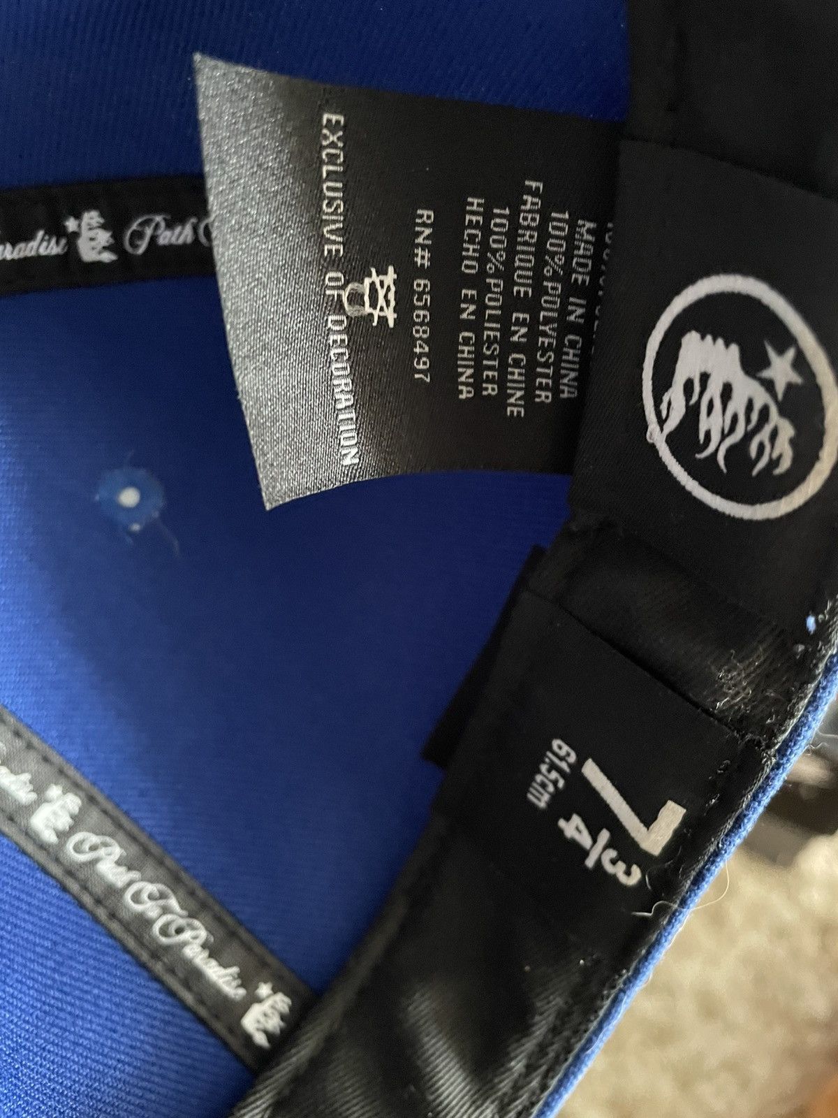 HELLSTAR HELLSTAR SZ 7 3/4 Blue Fitted Classic Logo Size ONE SIZE - 6 Thumbnail