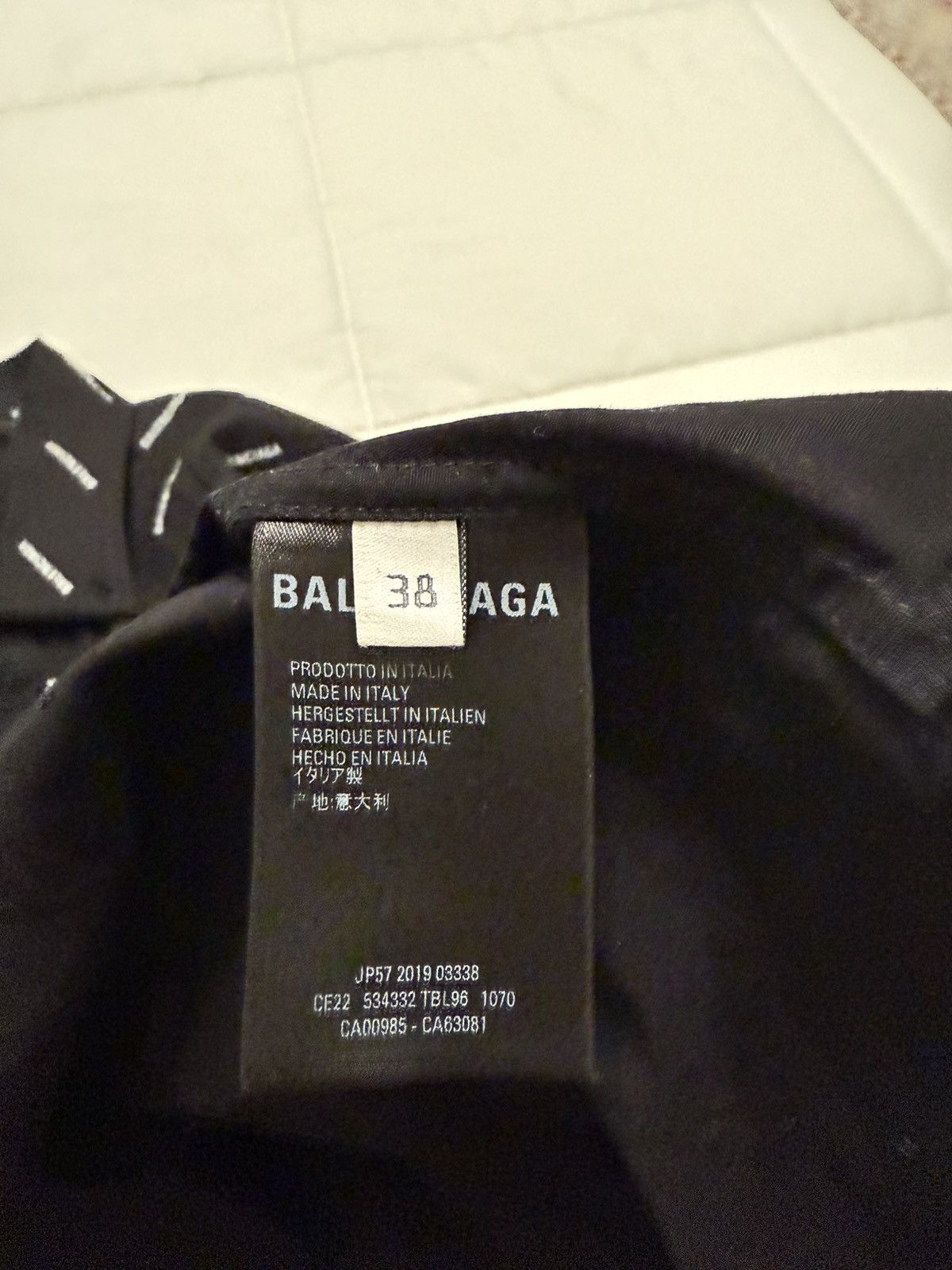 Balenciaga Balenciaga all over logo poplin shirt Size US L / EU 52-54 / 3 - 5 Thumbnail
