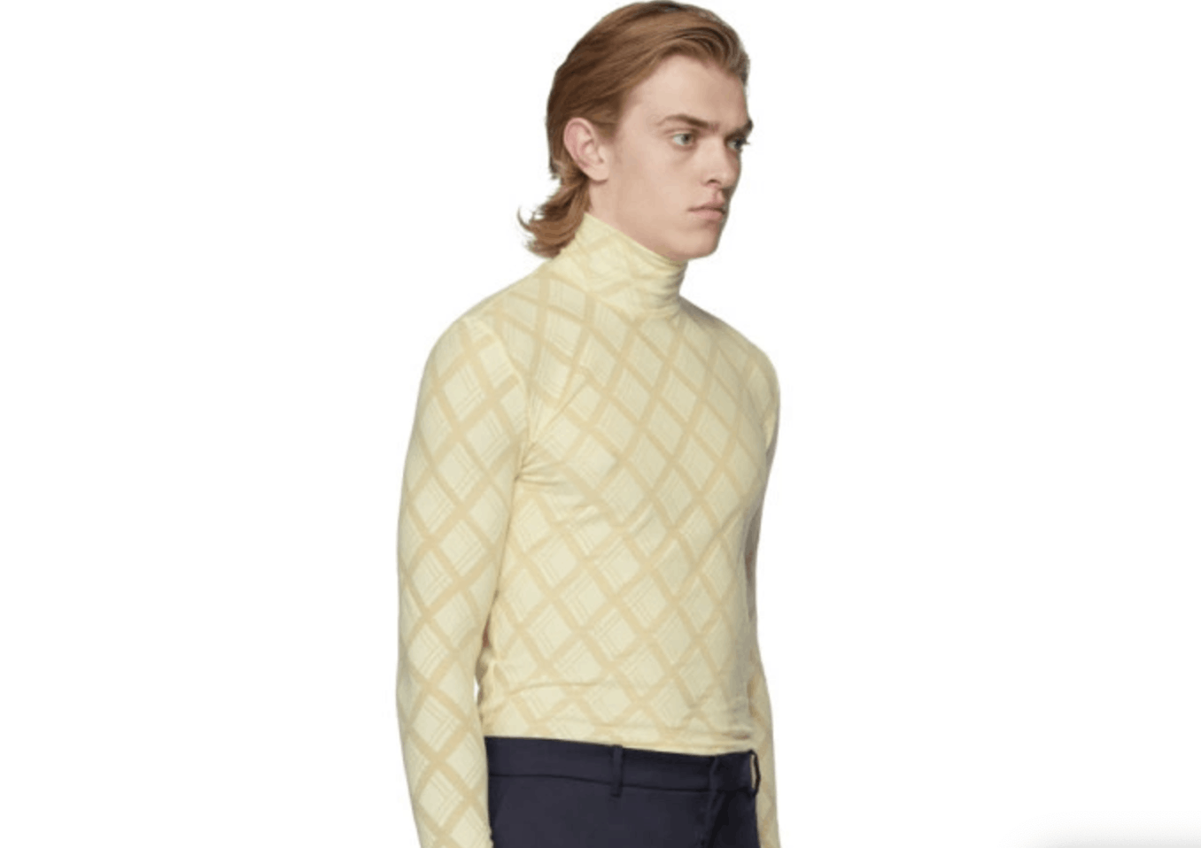 Stefan Cooke Yellow Diamond turtleneck (rare XL but fits very small) Size US S / EU 44-46 / 1 - 5 Thumbnail