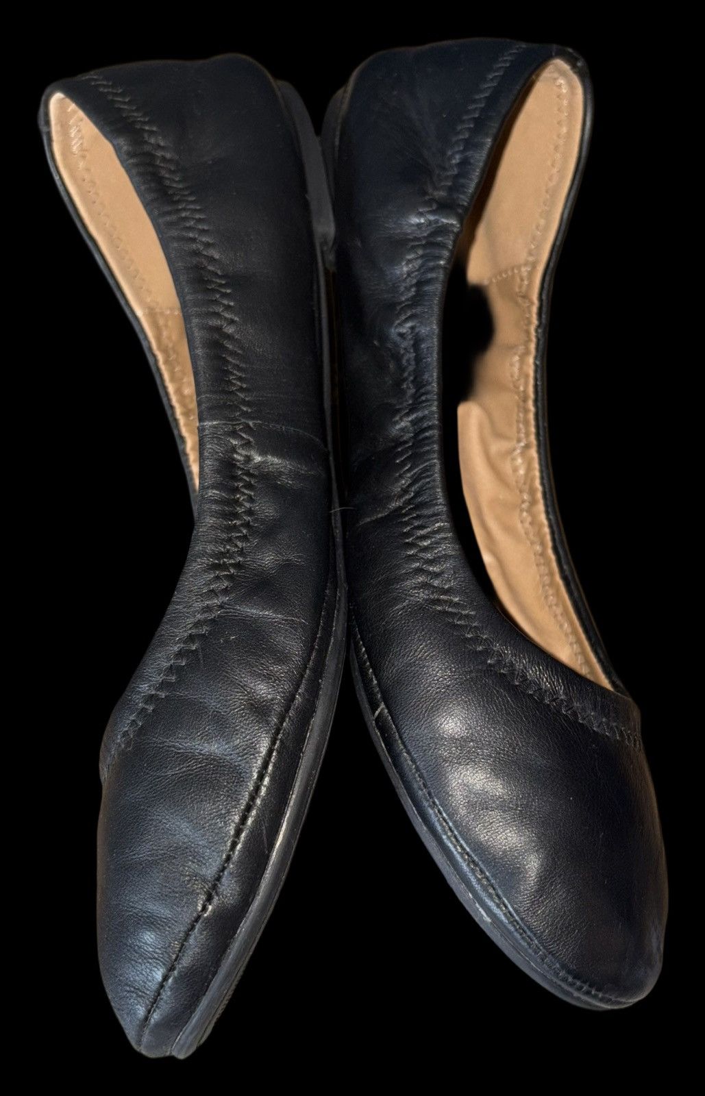 Lucky Brand Lucky Brand Erin Leather Ballet Flats Size US 8.5 / IT 38.5 - 6 Thumbnail