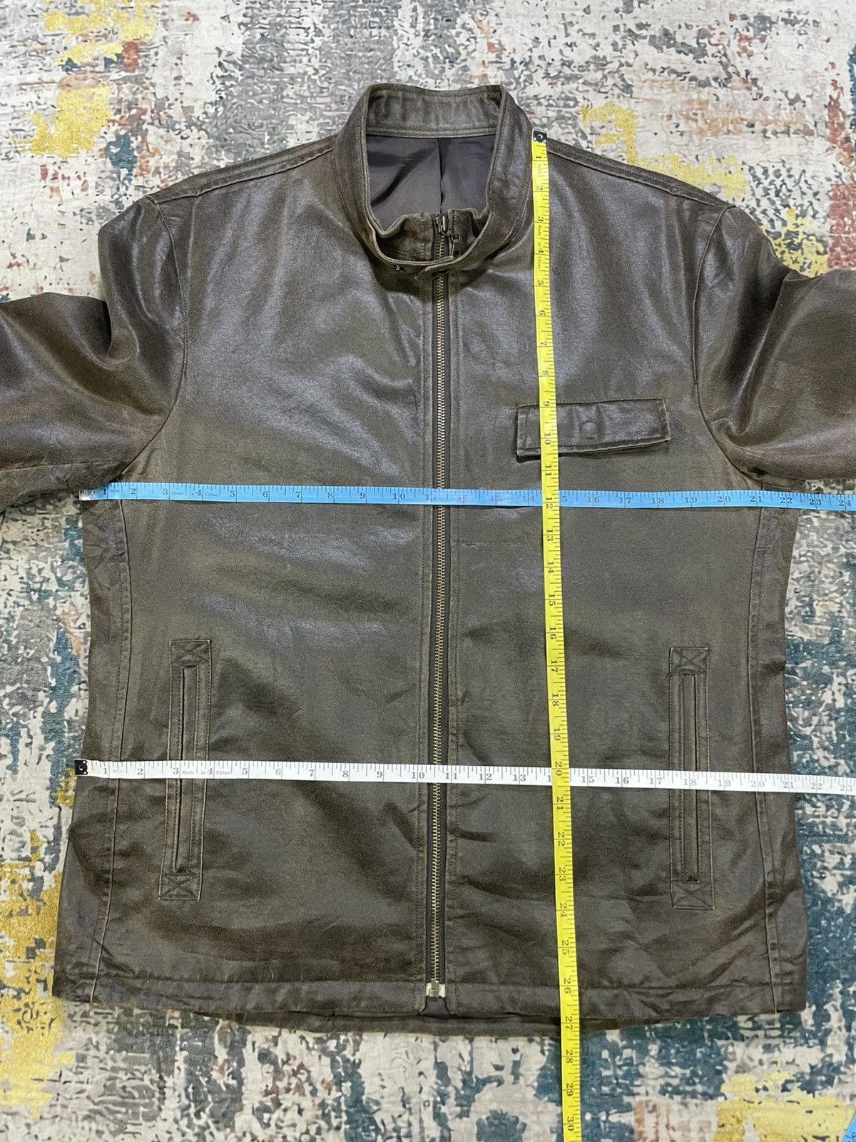 Comme Ca Ism Comme Ca Ism Cafe Racer Faux Leather Jacket Size US L / EU 52-54 / 3 - 11 Thumbnail