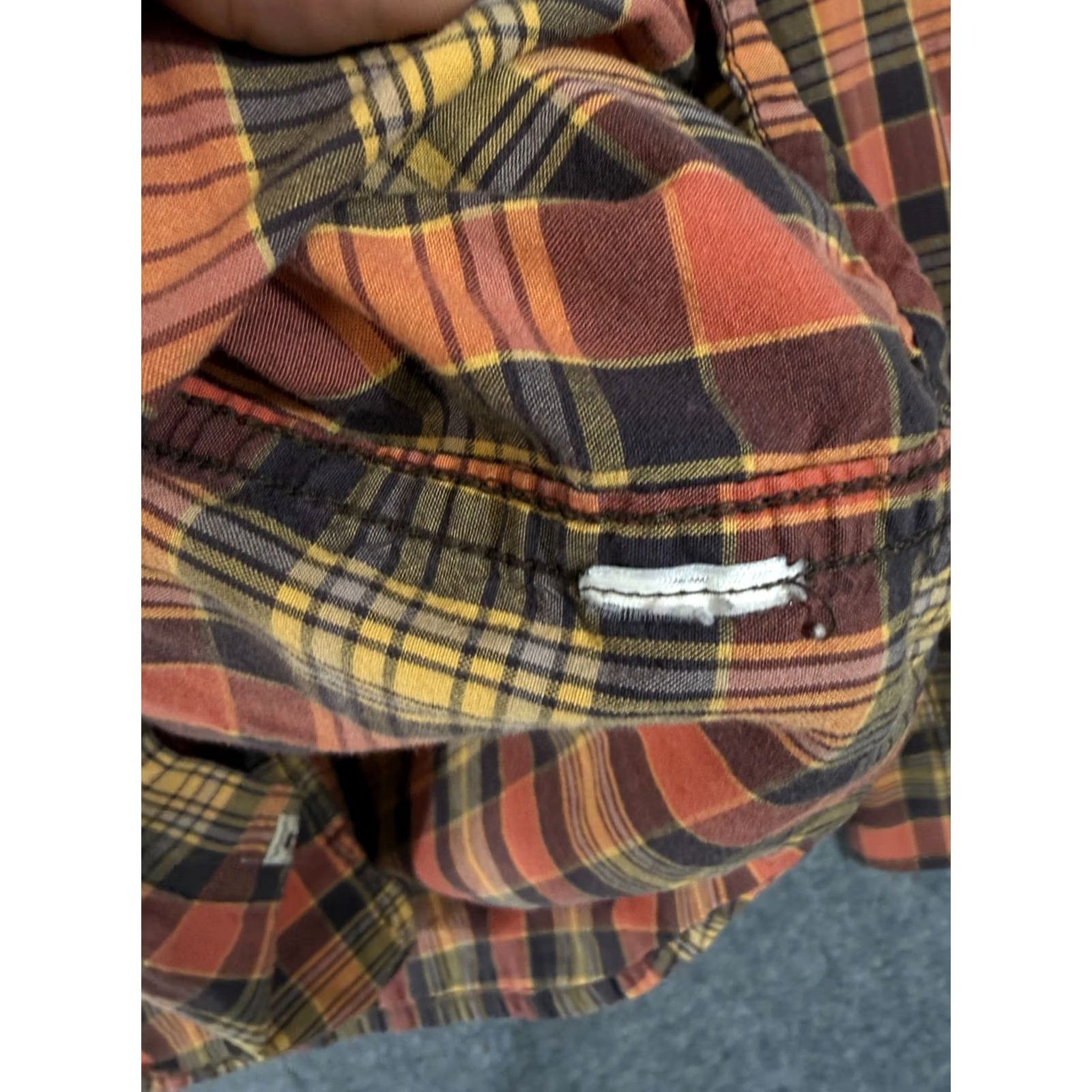 Lucky Brand Lucky Brand Western Shirt Mens M Multicolor Plaid Pearl Snap Front Flap Pocket Long Sleeve Shirts Size US M / EU 48-50 / 2 - 7 Thumbnail