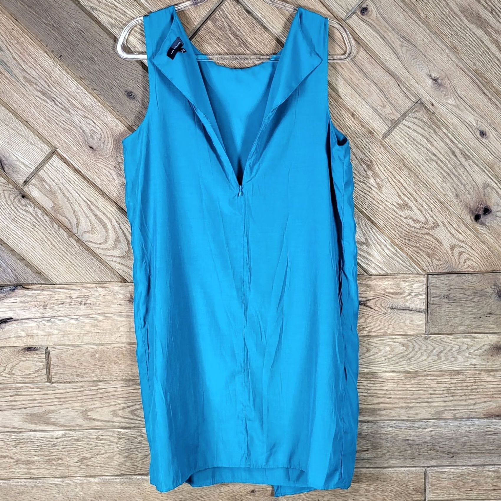 Vintage The Limited Sleeveless Teal Shift Dress Back Zipper L Women Knee Length Casual Ul Neutral? Size L / US 10 / IT 46 - 7 Thumbnail
