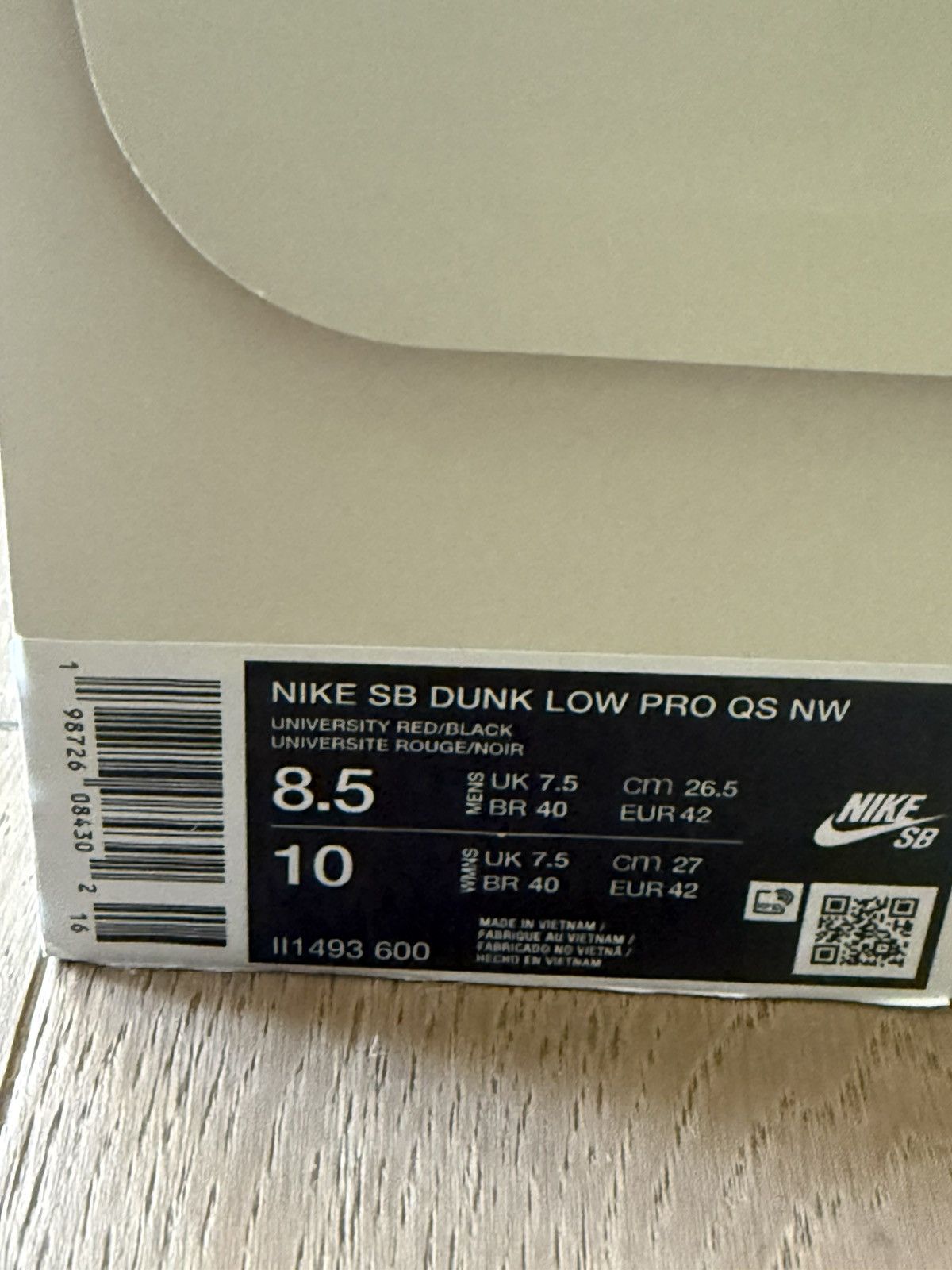 Nike Nike SB Dunk Low Nardwuar/ Nardwaur Size 8.5 Brand New Size US 8.5 / EU 41-42 - 9 Thumbnail