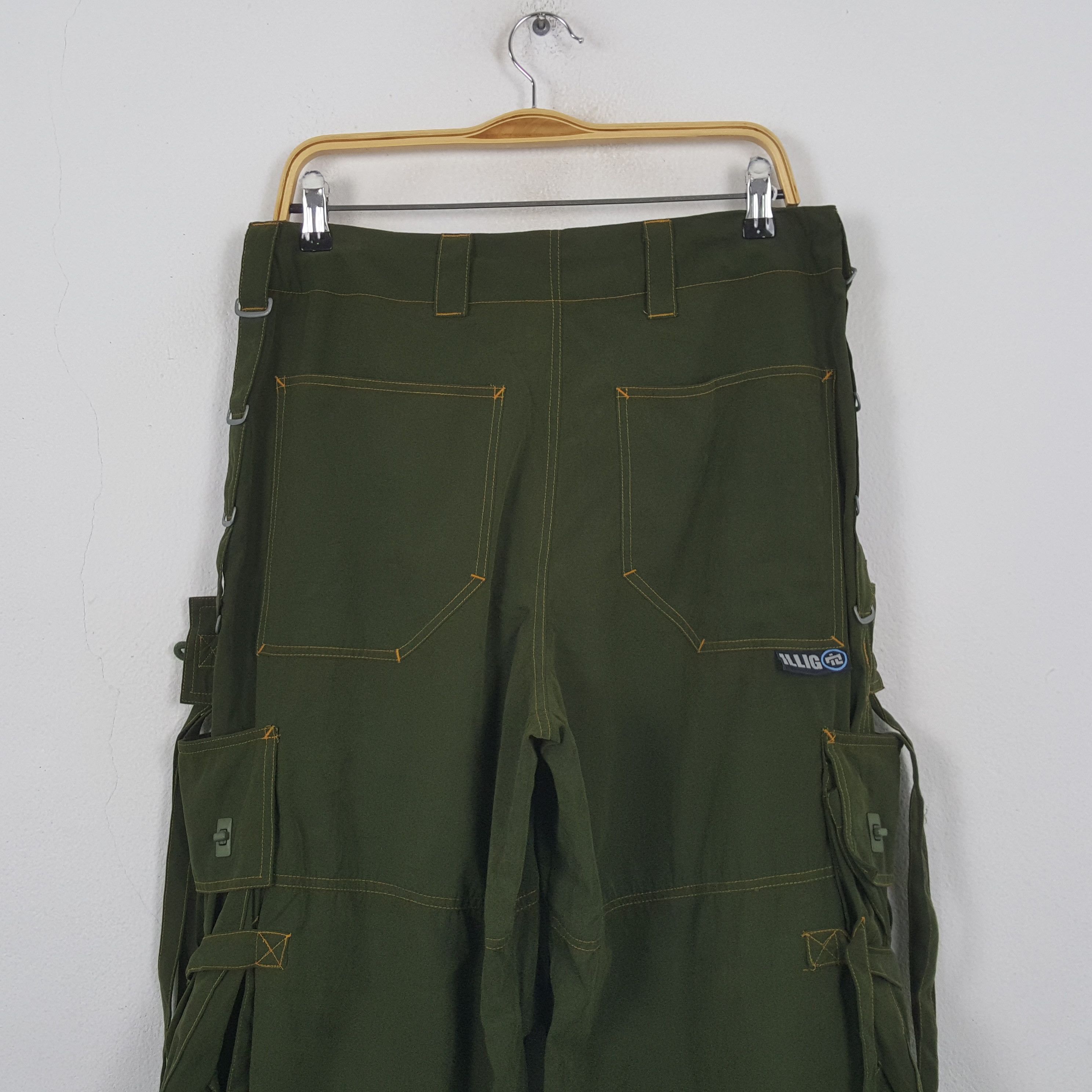 Vintage Vintage ILLIG Tactical Baggy Casual Parachute Pant RR8 Size US 33 - 5 Thumbnail