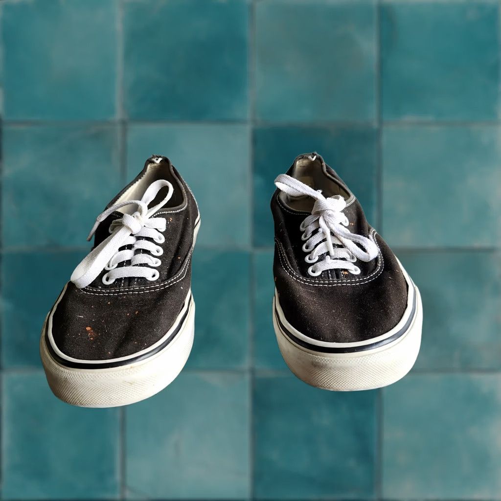 Vans VANS Splat Design Sneaker Mens Black Orange Size 8.5 US 8.5 Lace Up Athletic Skateboarding Casual Redesign: Designer Pattern Solid Vintage No Size US 8 / EU 41 - 1 Thumbnail