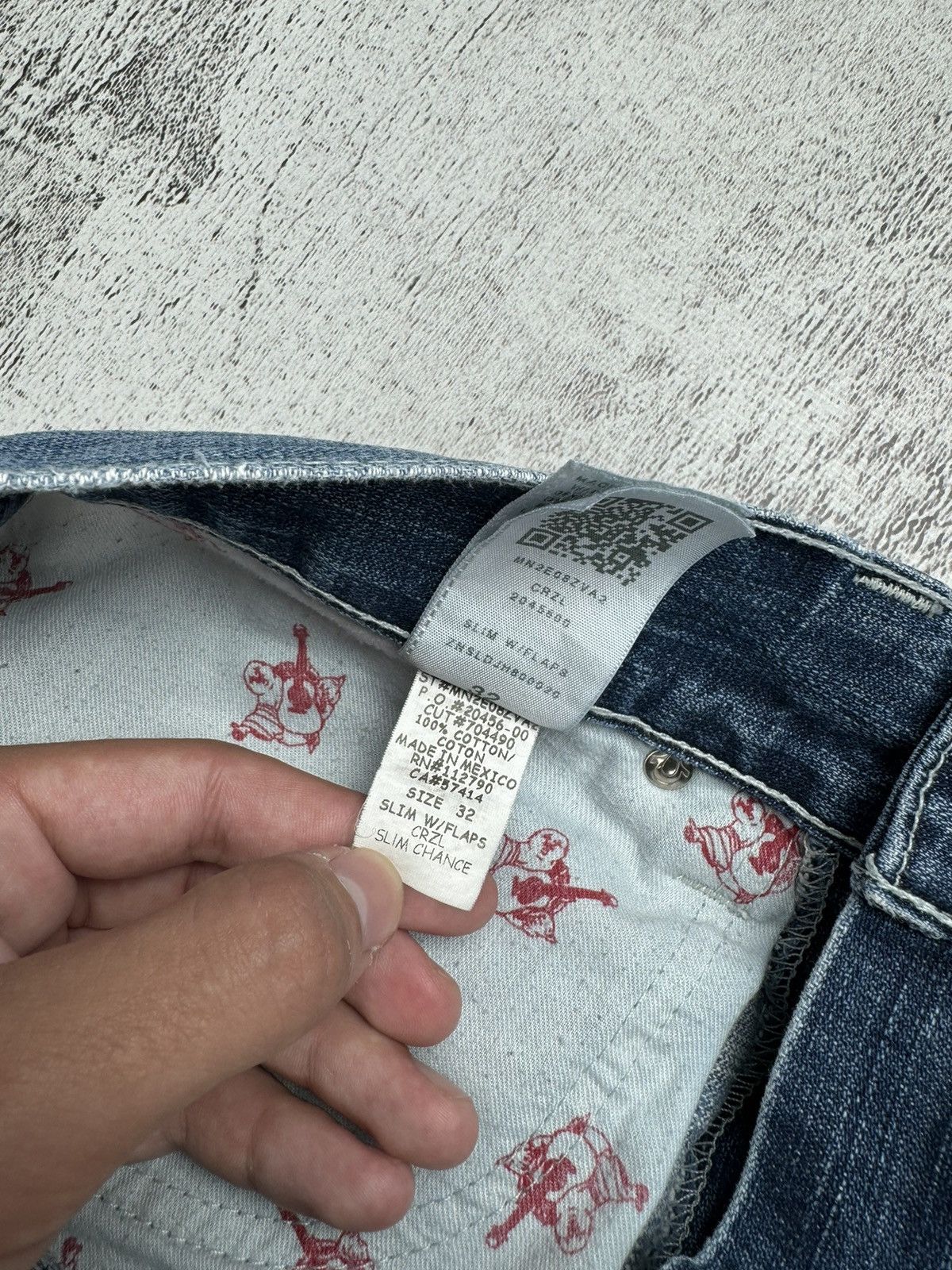 True Religion Vintage True Religion Y2K Distressed Faded Rap Jeans Denim Size US 32 / EU 48 - 20 Thumbnail