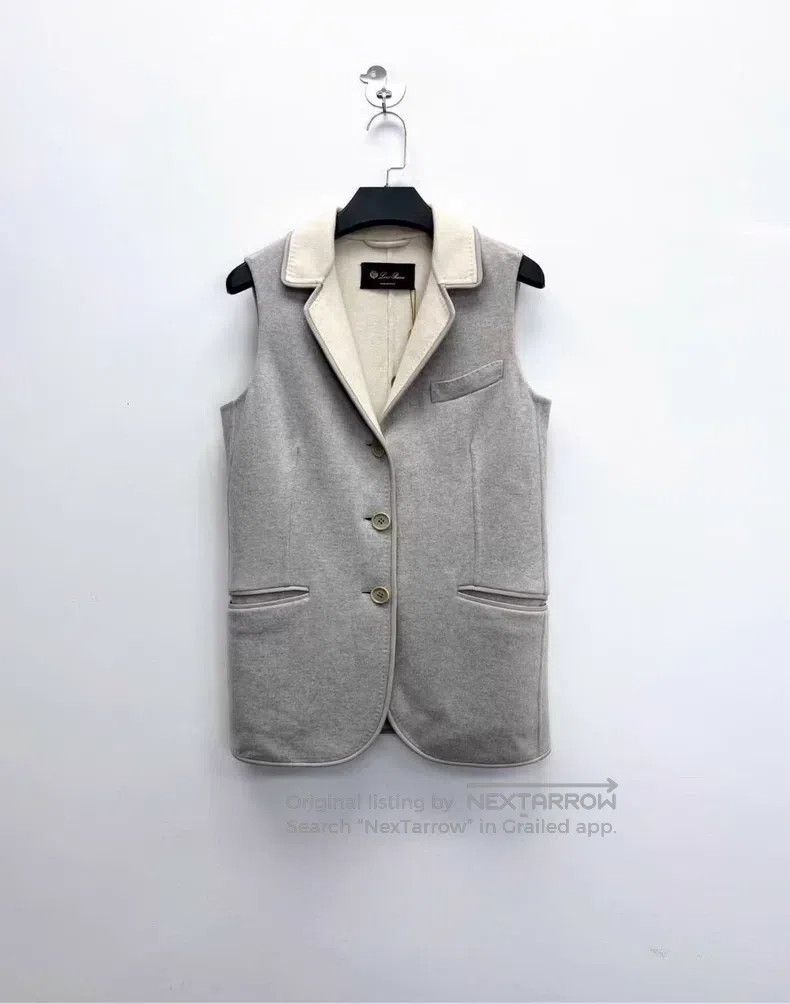 Loro Piana Loro Piana Light Gray Cashmere Vest Size S / US 4 / IT 40 - 1 Thumbnail