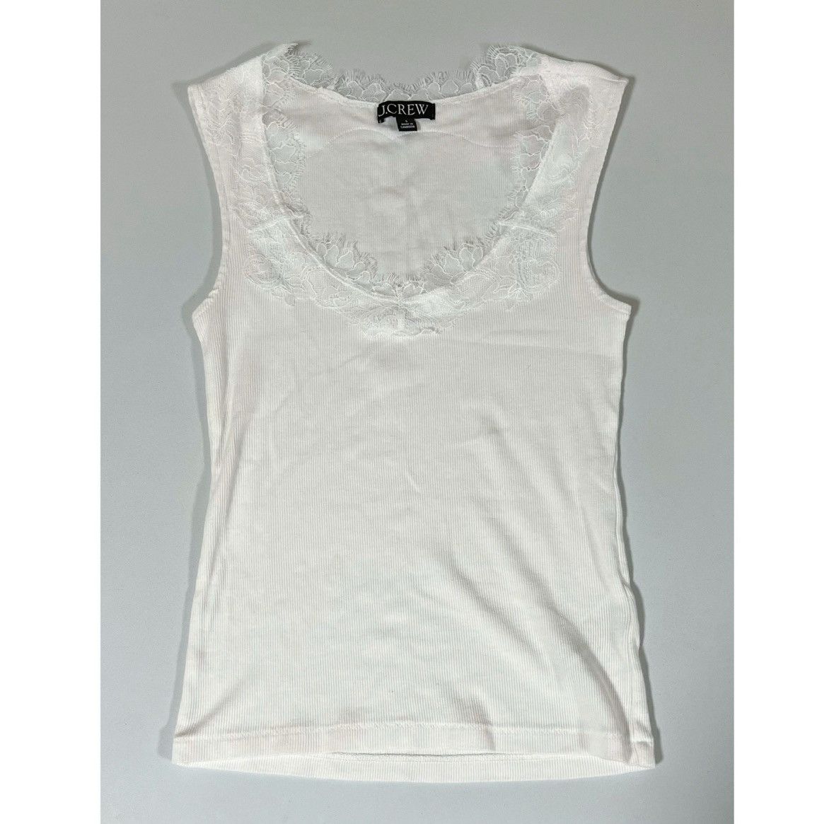 J.Crew J. Crew White Lace Cami Camisole Tank Top Shirt Size S 🤍 Size S / US 4 / IT 40 - 2 Thumbnail