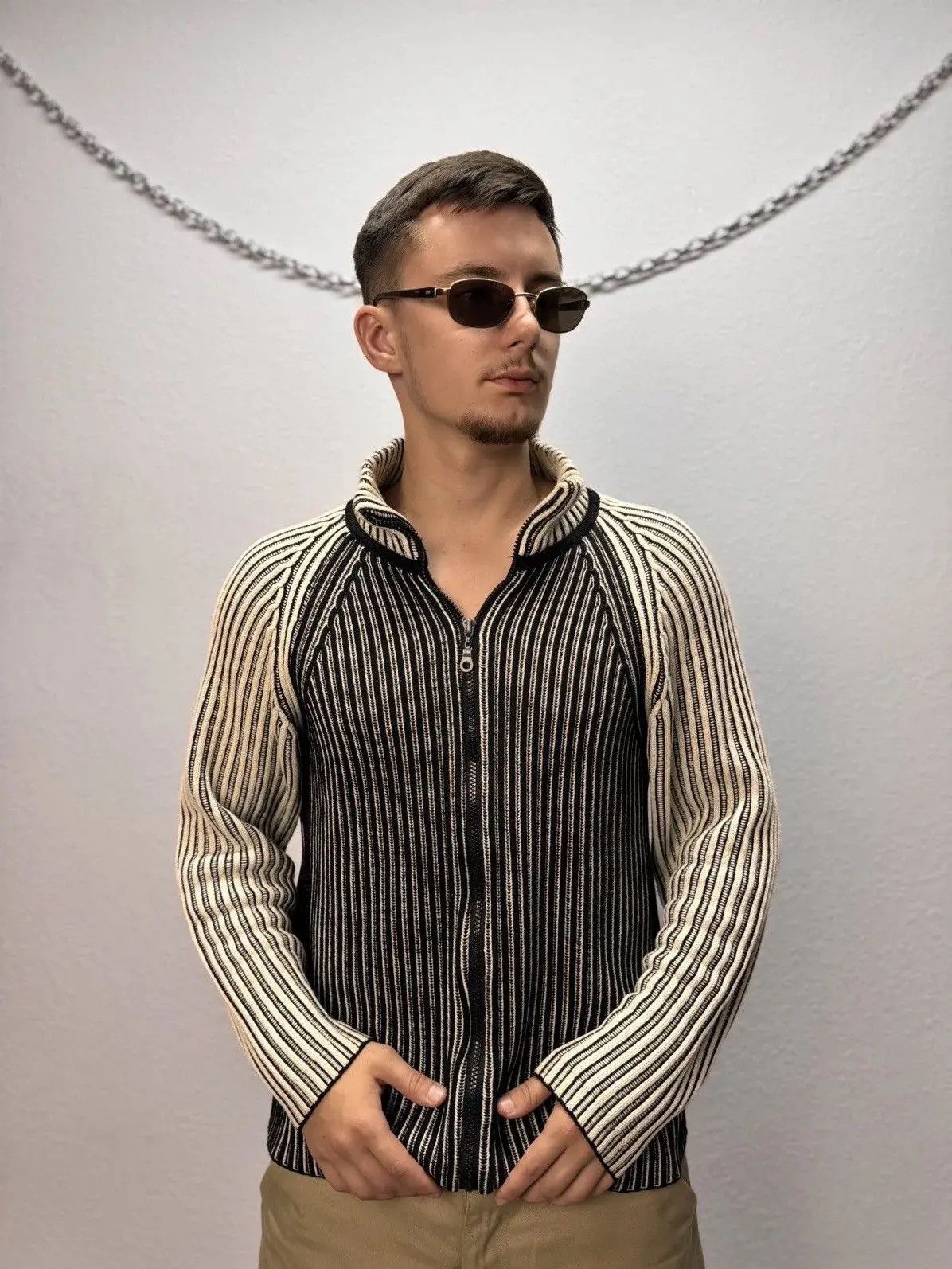 Japanese Brand × Vintage Diesel knit sweater vintage 80ss avangarde faded sk8 Size US M / EU 48-50 / 2 - 1 Thumbnail
