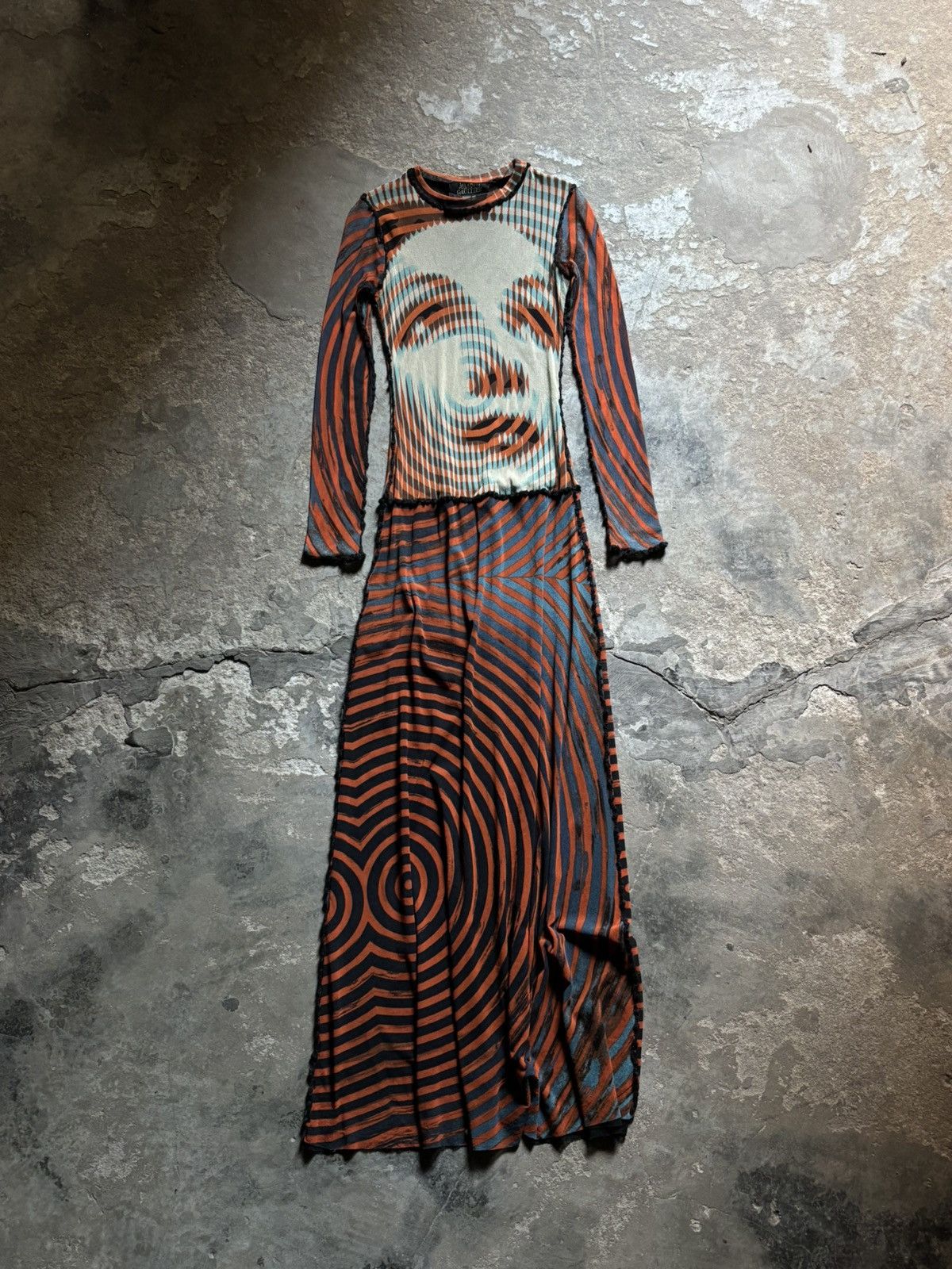 Jean Paul Gaultier FW 2001 Jean Paul Gaultier “Marlene Dietrich” Optical Art Size M / US 6-8 / IT 42-44 - 1 Thumbnail