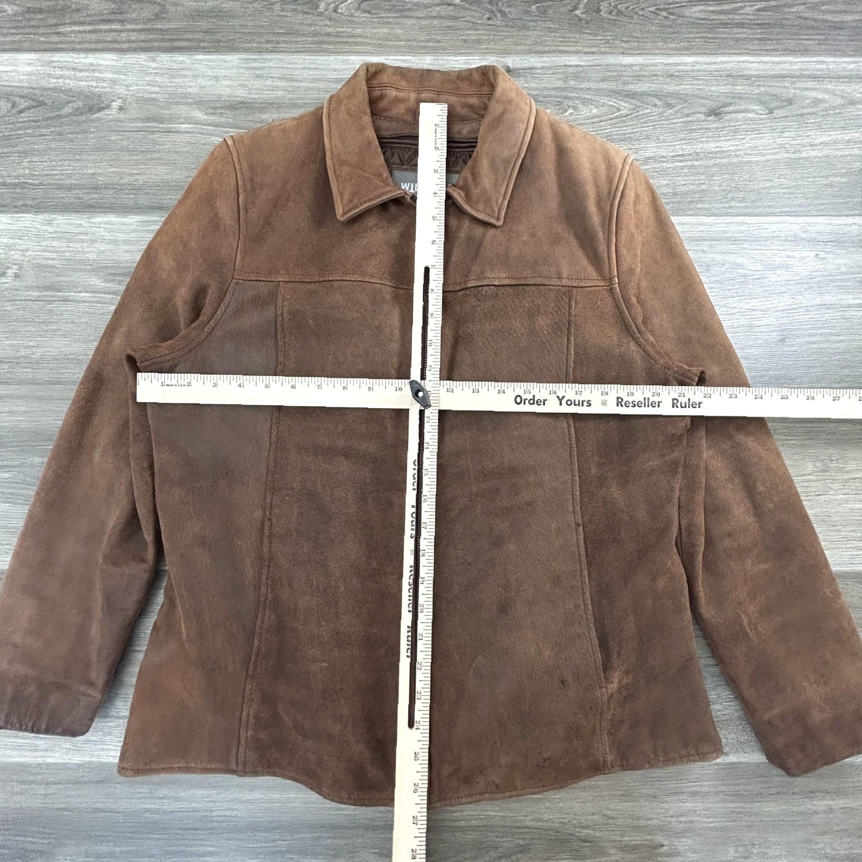 Vintage VINTAGE Wilsons Leather Jacket Womens XL Suede Full Zip Coat Thinsulate Ultra Lined Quilted Insulated Casual Fall Winter Spring Brown Size XL / US 12-14 / IT 48-50 - 4 Thumbnail