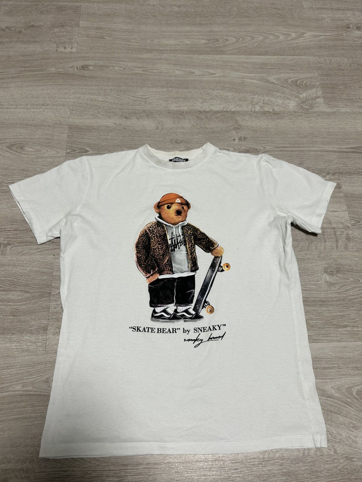 Vintage Big logo T-shirt Skate Bear Palase x Stussy BY SNEAKY Size US M / EU 48-50 / 2 - 2 Thumbnail