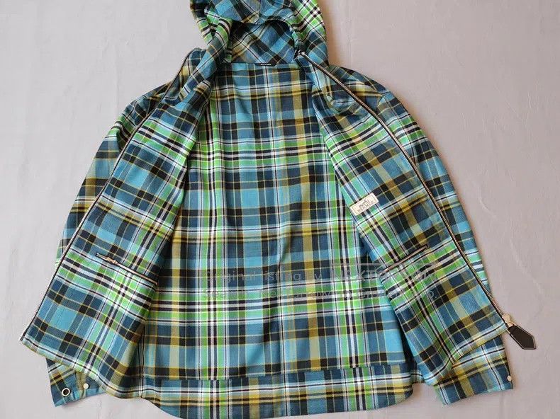 Hermes Hermes Plaid Tech Fabric Loose Fit Showpiece Windbreaker J Size US S / EU 44-46 / 1 - 7 Thumbnail