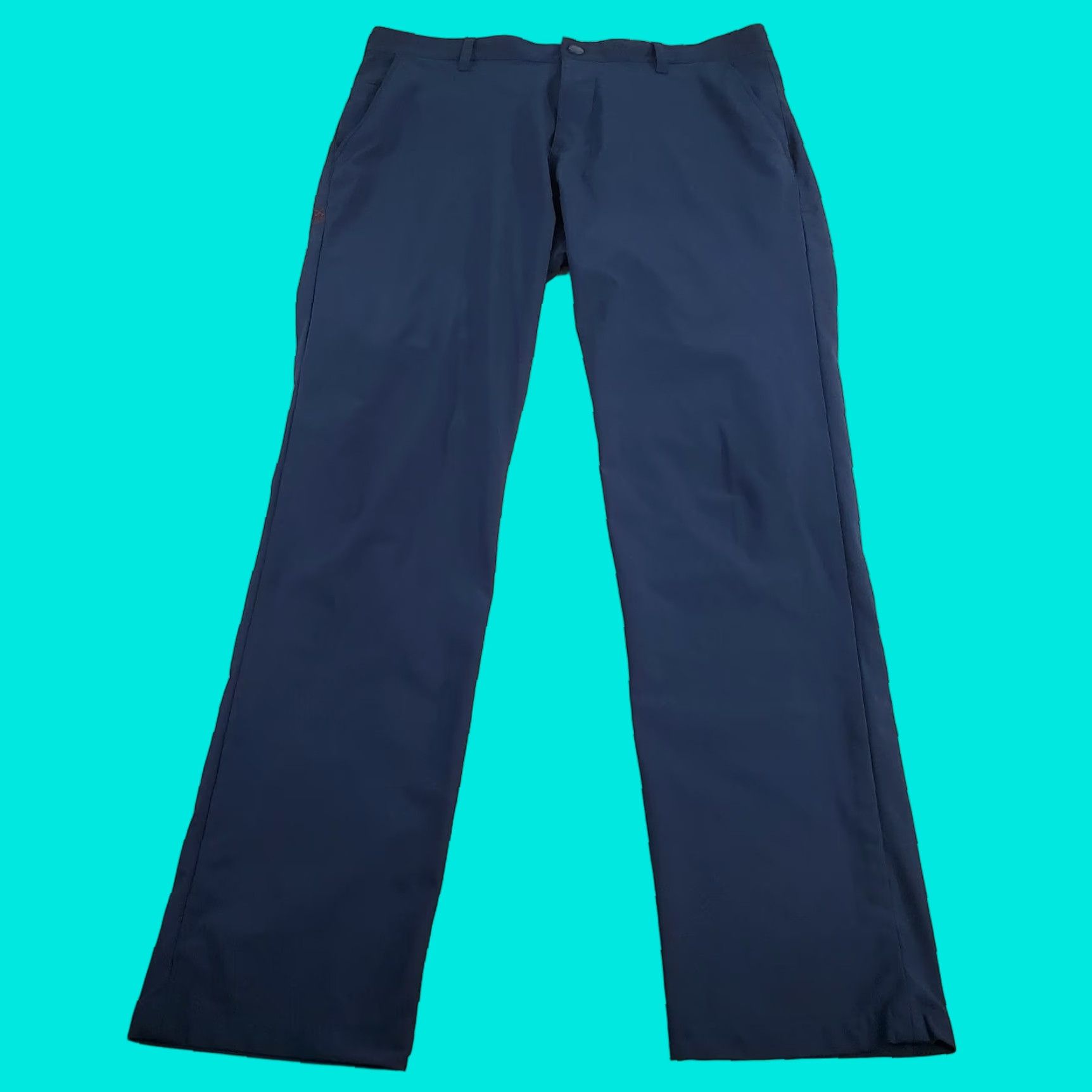 Rhone Rhone Pants Mens 34x32 Blue Chino Solid Lightweight Breathable Quick Dry Stretch Logo Size US 34 / EU 50 - 1 Thumbnail