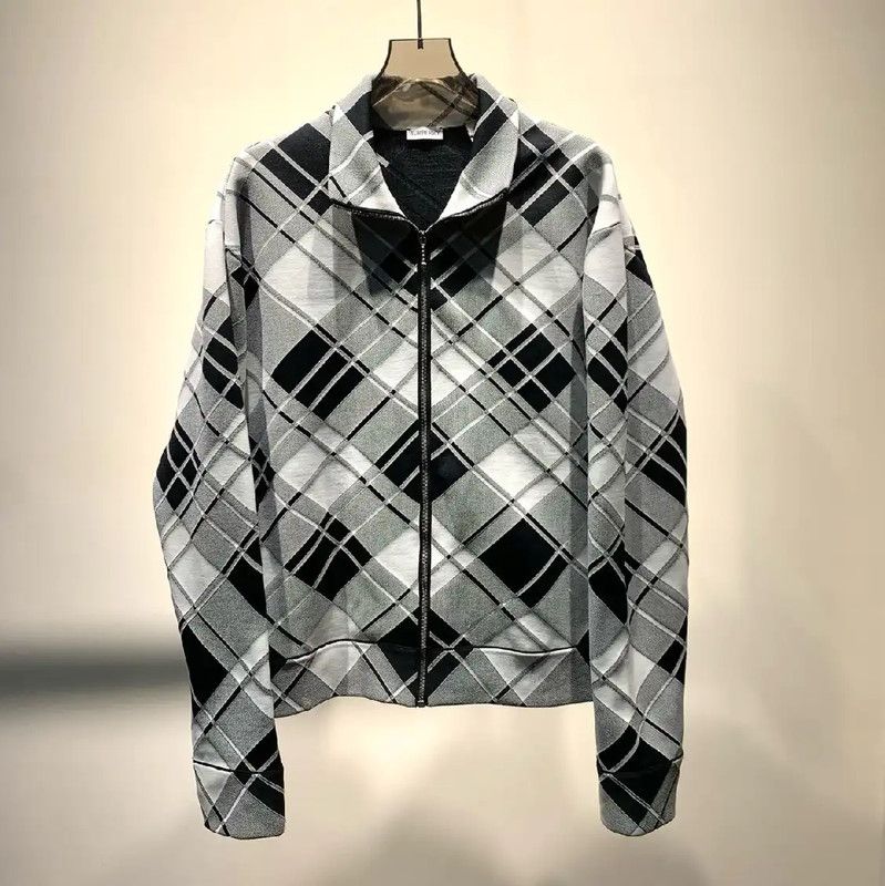 Burberry Burberry Gray Zip-Front Cotton Jacket for Men Size US XXL / EU 58 / 5 - 1 Thumbnail