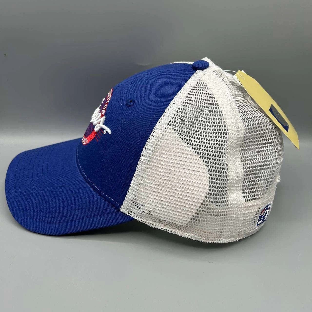 The Game Vintage Kansas Jayhawks Trucker Hat Men NCAA Snap Back Cap Size ONE SIZE - 3 Thumbnail