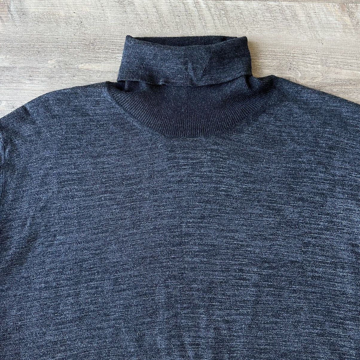 Prada × Vintage Vintage FW2010 Prada Two Tone Cotton&Cashmere Roll Neck Size US XL / EU 56 / 4 - 4 Thumbnail