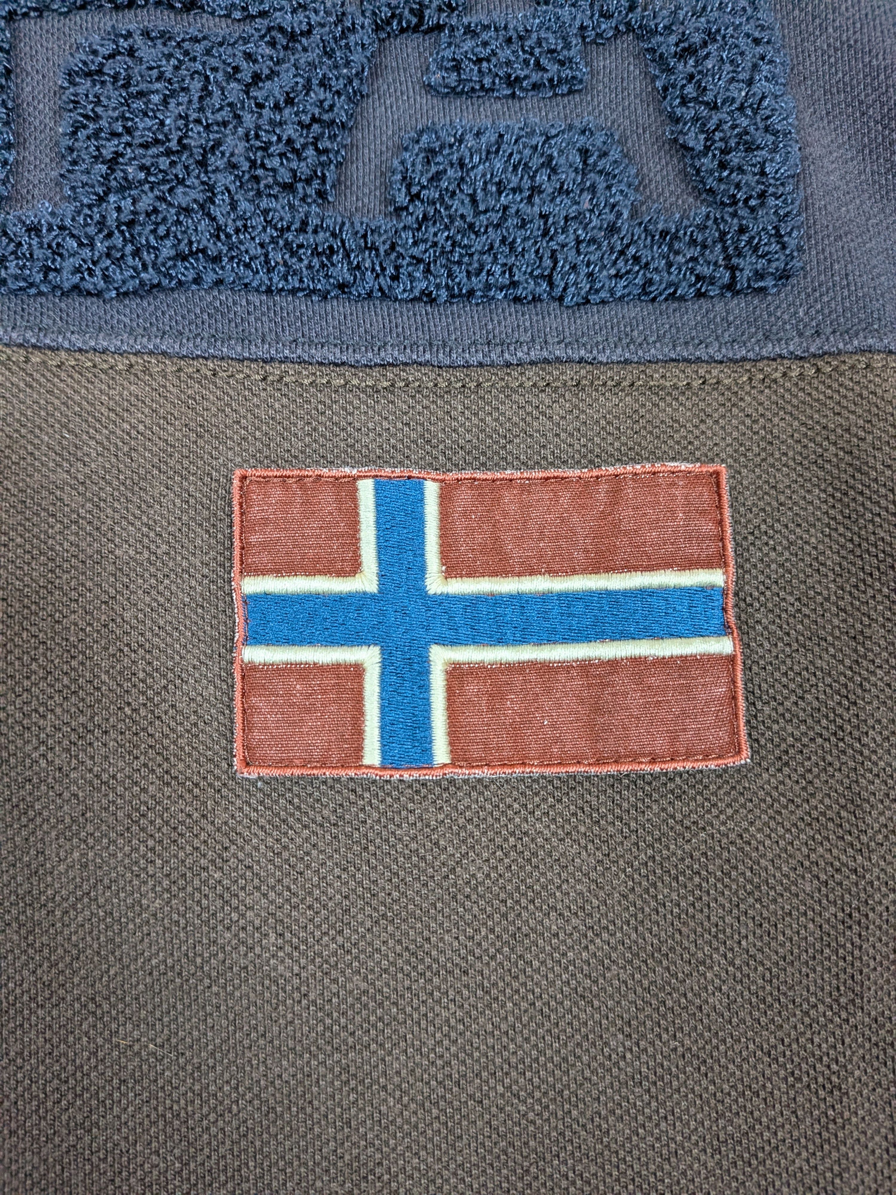 Napapijri Napapijri Vintage Heavy Cotton Rugby Shirt Jumper Size L/XL Size US XL / EU 56 / 4 - 5 Thumbnail