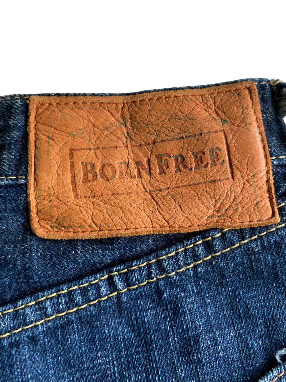 Japanese Brand × Jean BORN FREE 30TH ANNIVERSARY JAPANESE SELVEDGE DENIM Size US 31 - 11 Thumbnail
