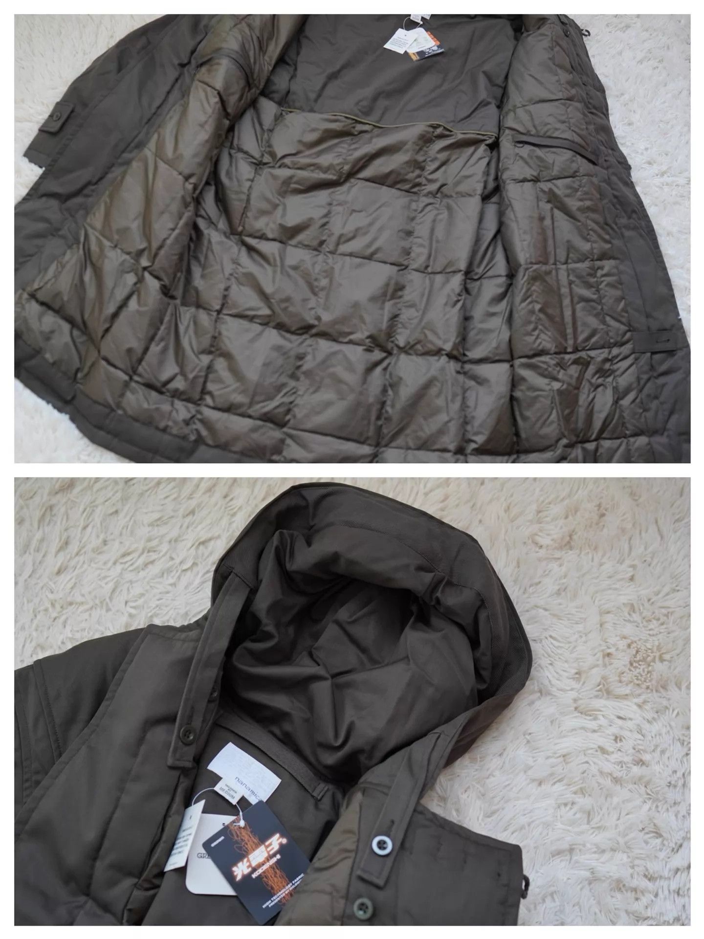 Nanamica nanamica SUBF977 KHAKI M Long Wool Down Coat Size US M / EU 48-50 / 2 - 6 Thumbnail