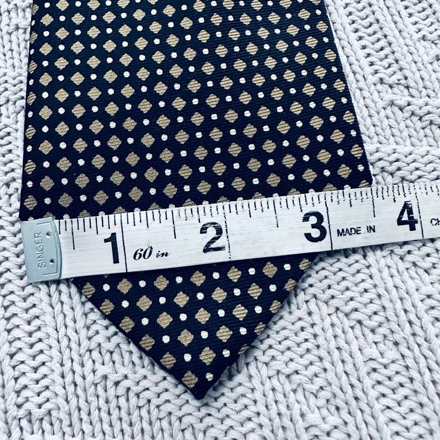 Barneys New York Barney's black with gold dot silk tie Size ONE SIZE - 5 Thumbnail