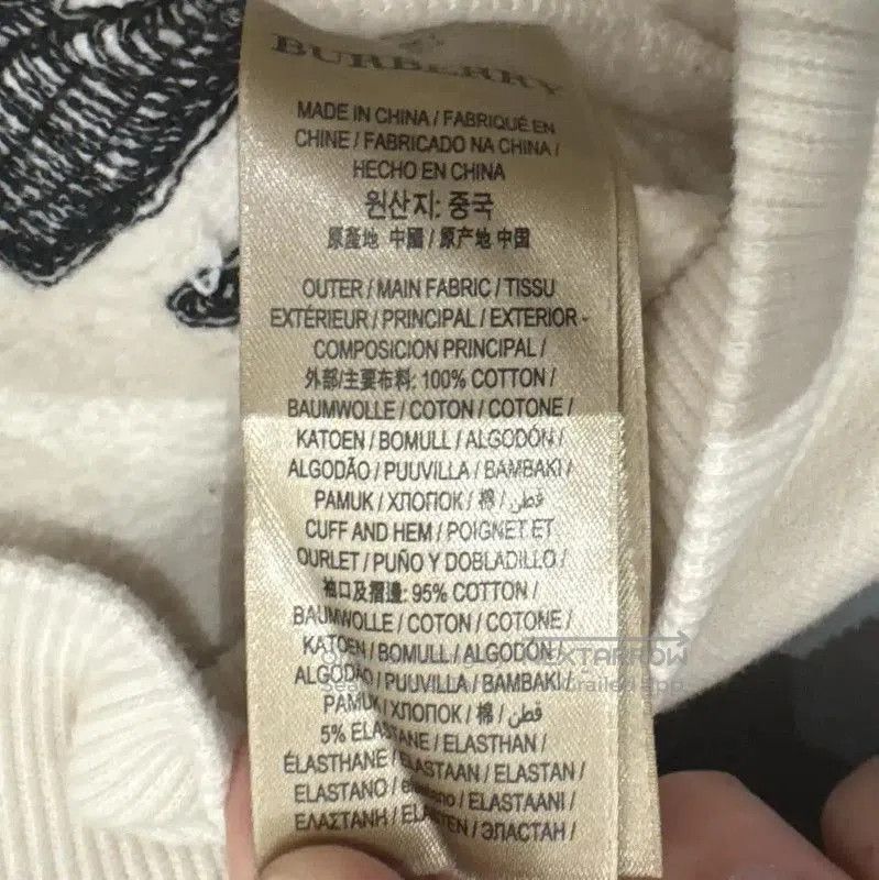 Burberry Burberry Women's Long Sleeve Hoodie with Embroidery. Size L / US 10 / IT 46 - 5 Thumbnail