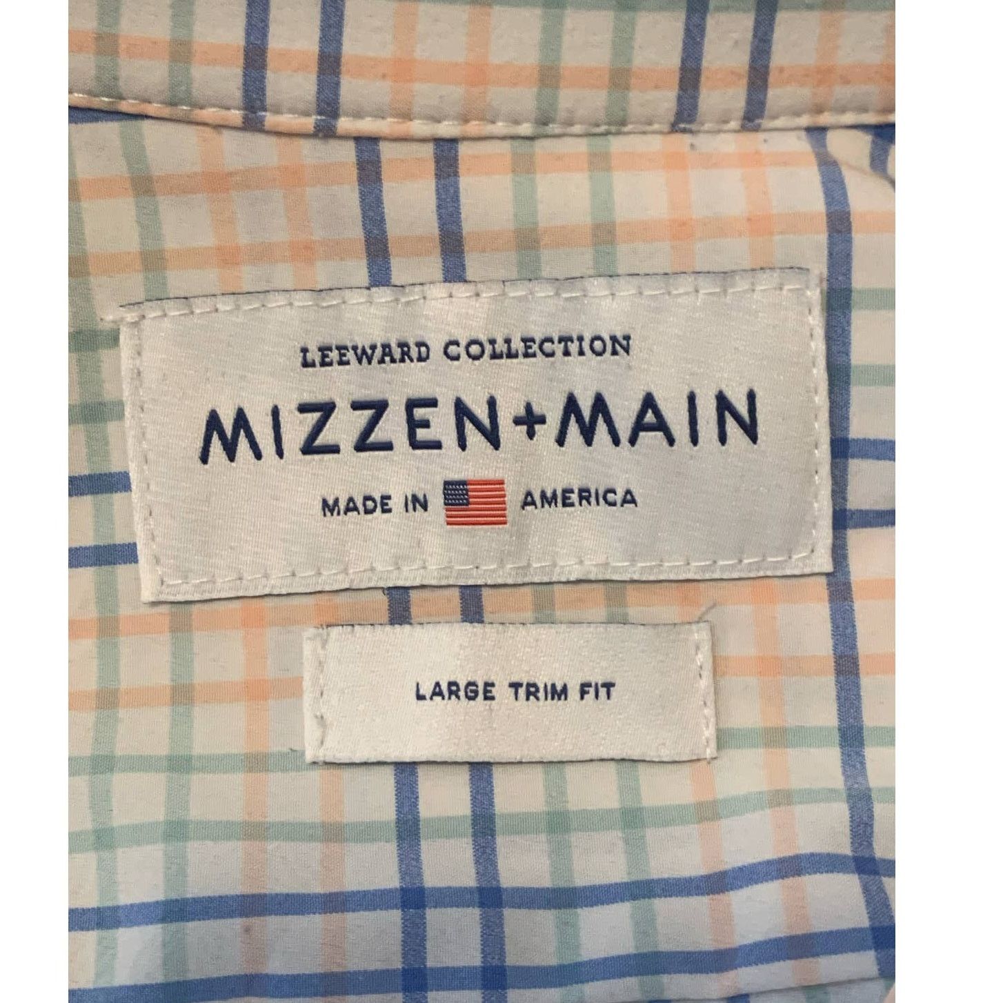 Mizzen+Main Mizzen+Main plaid long sleeves large trim fit shirt size XL Size US XL / EU 56 / 4 - 3 Thumbnail