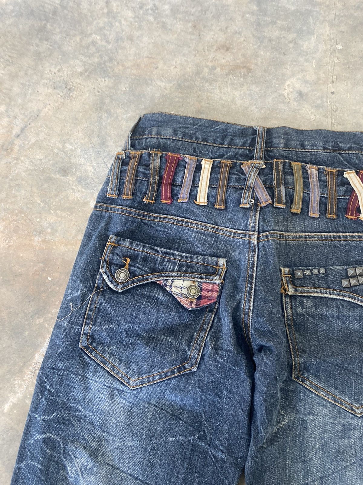 Hysteric Glamour × Japanese Brand × Le Grande Bleu (L.G.B.) Sick☠️ Nylaus Japan Double Waist Jeans Punk Grunge Lgb Size US 29 - 13 Thumbnail