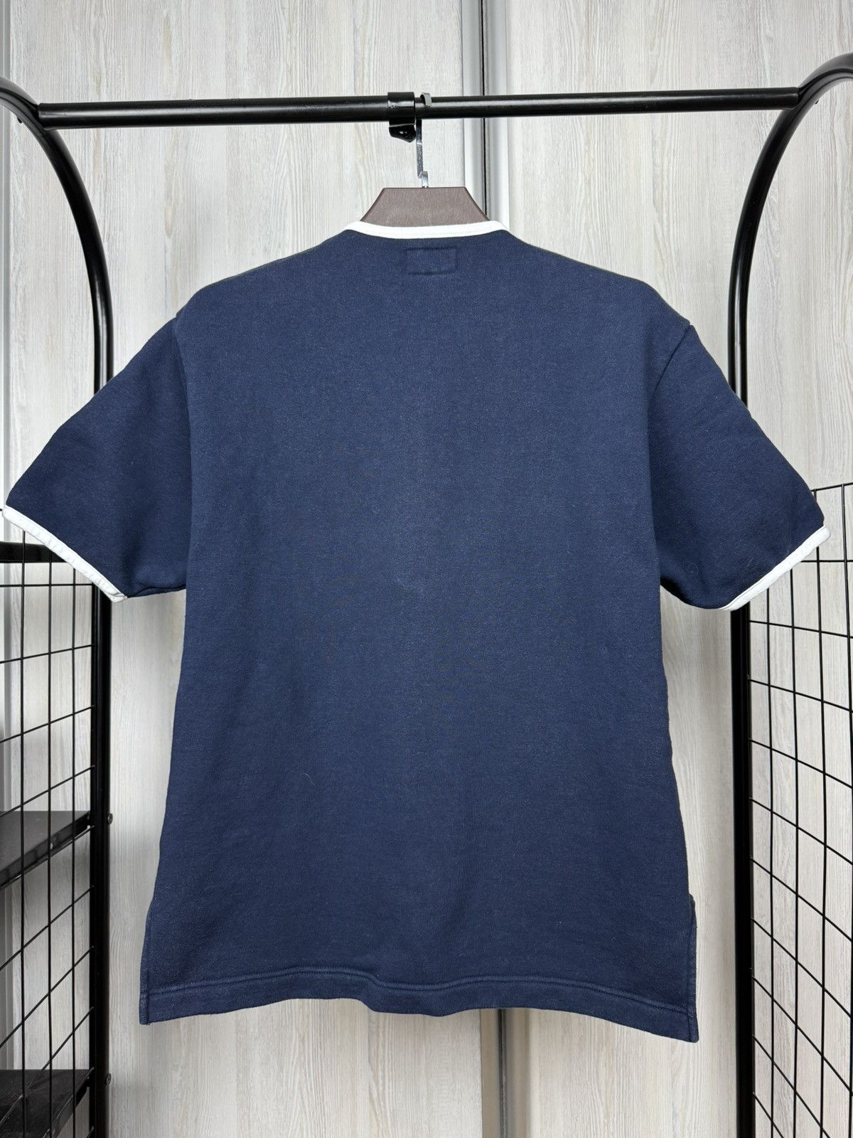 Beams Japan Beams made in Japan blue terry Henley faded tee shirt Size US M / EU 48-50 / 2 - 10 Thumbnail