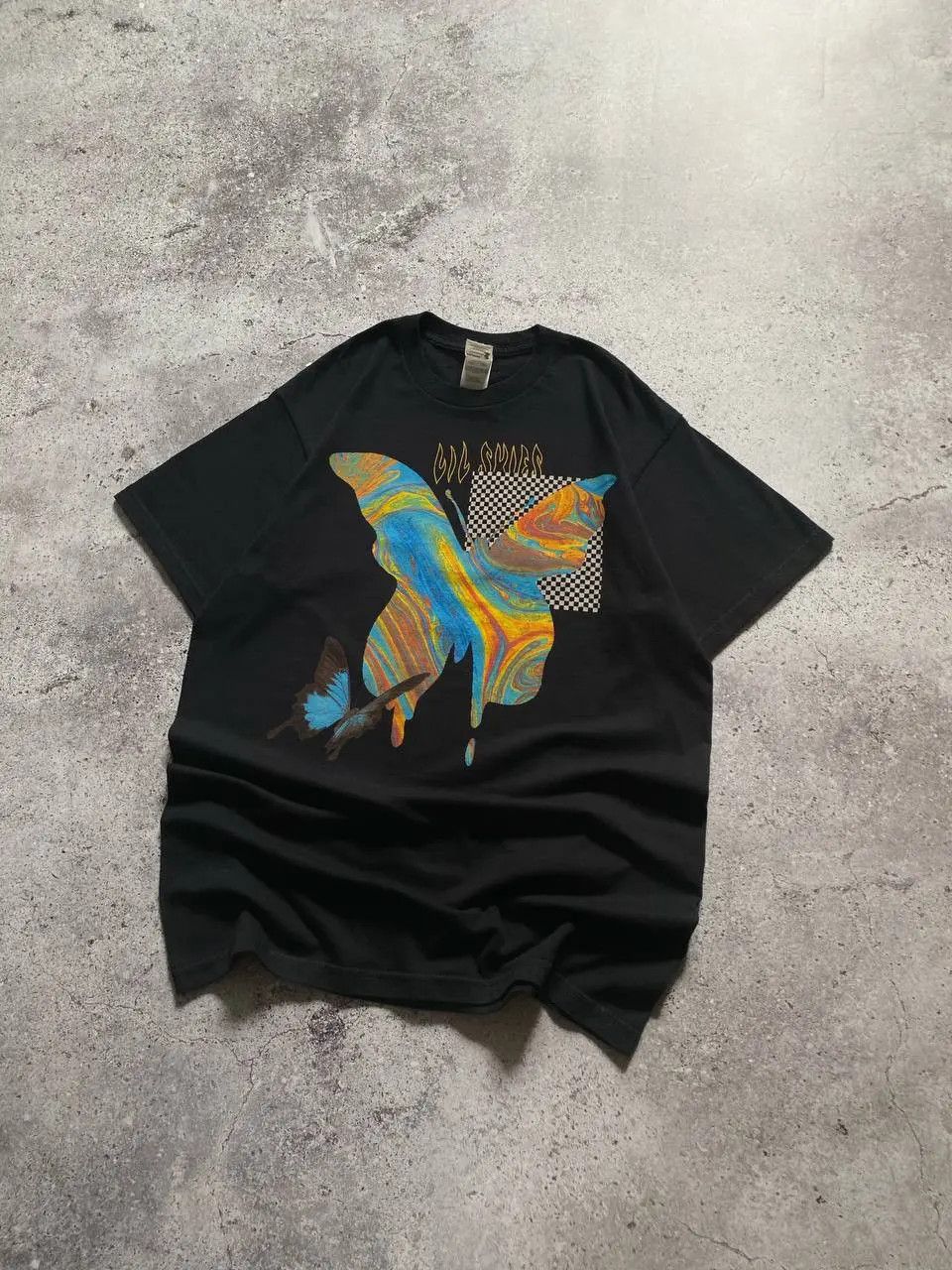 Band Tees × Rap Tees LIL SKIES 3D BUTTERFLY TOUR T SHIRT Size US M / EU 48-50 / 2 - 2 Thumbnail