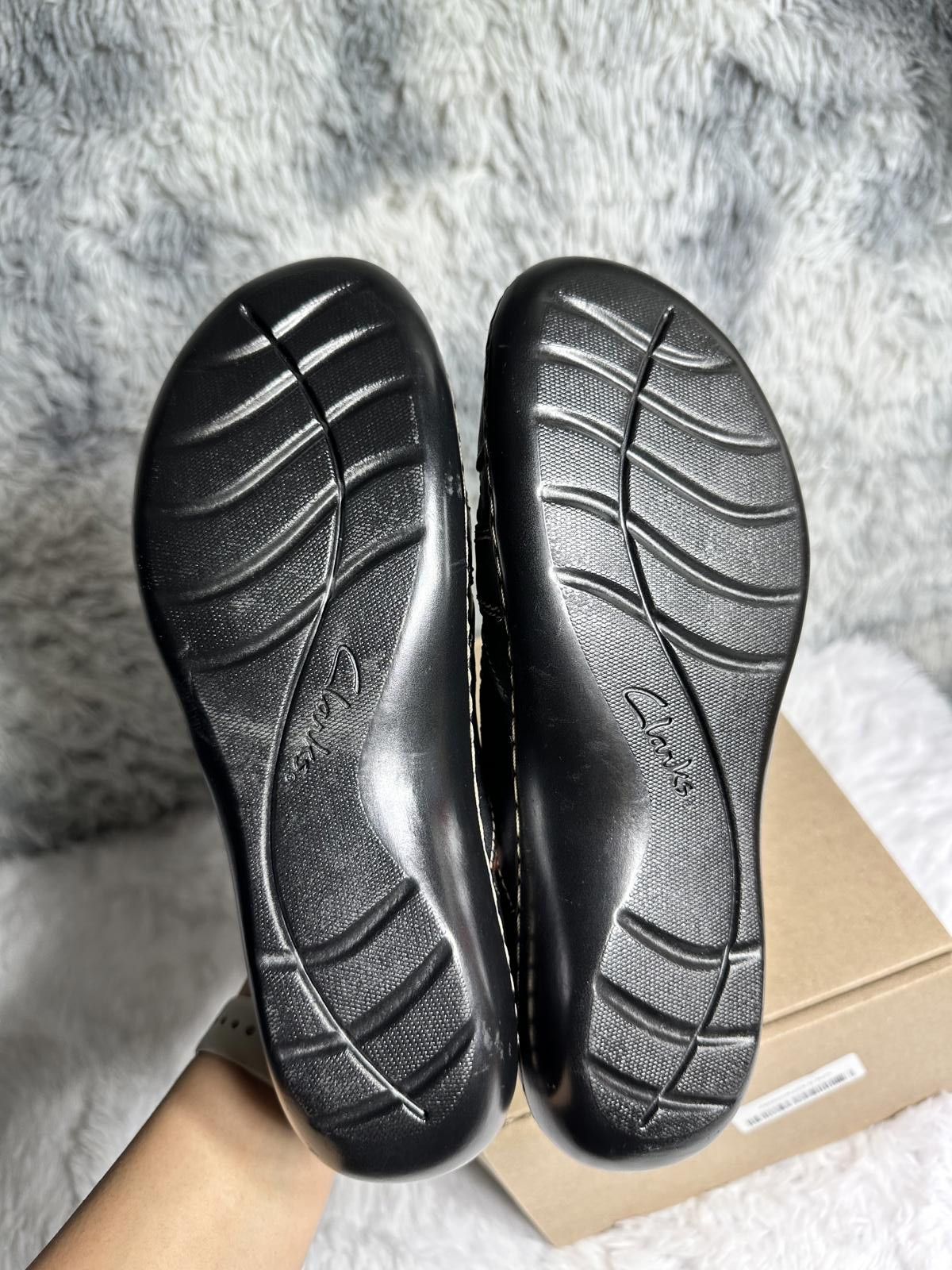 Clarks Clarks Black Leather Mary Jane Flats Shoes Size US 8 / IT 38 - 5 Thumbnail