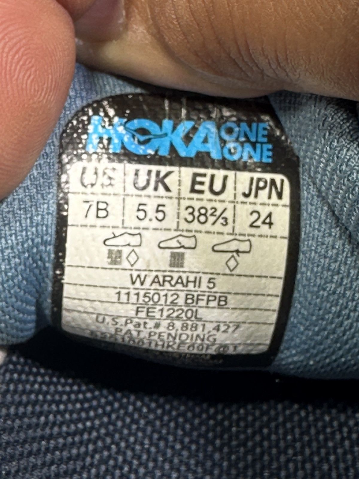 Hoka PreOwned Hoka One One Arahi 5 Sneakers Women's 7B Blue Size US 7 / IT 37 - 7 Thumbnail