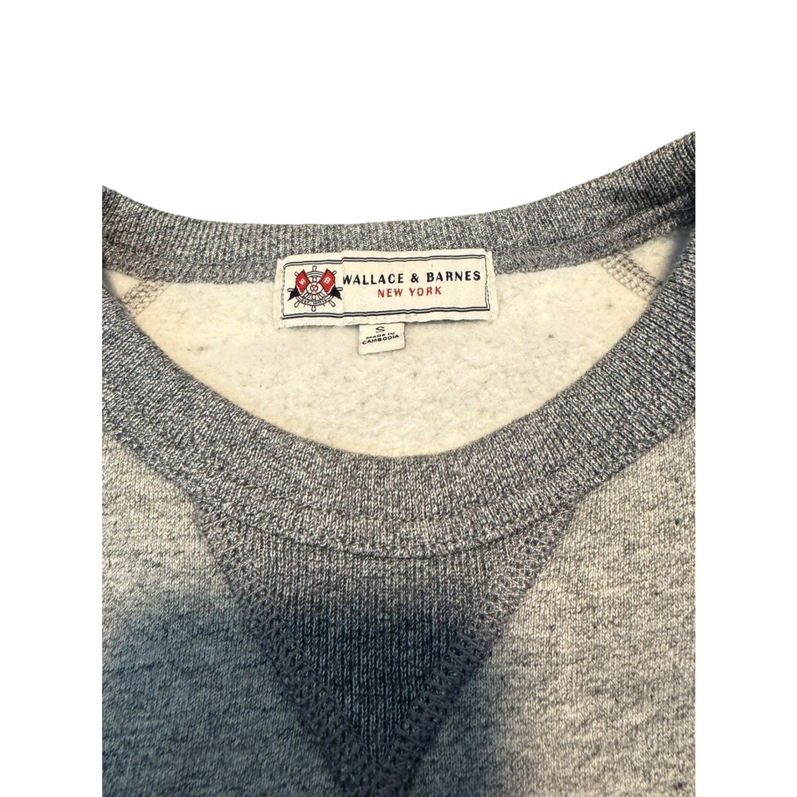 Wallace & Barnes Wallace & Barnes Crewneck Sweatshirt Heavyweight Raglan Men's Small J-Crew Gray Size US S / EU 44-46 / 1 - 6 Thumbnail
