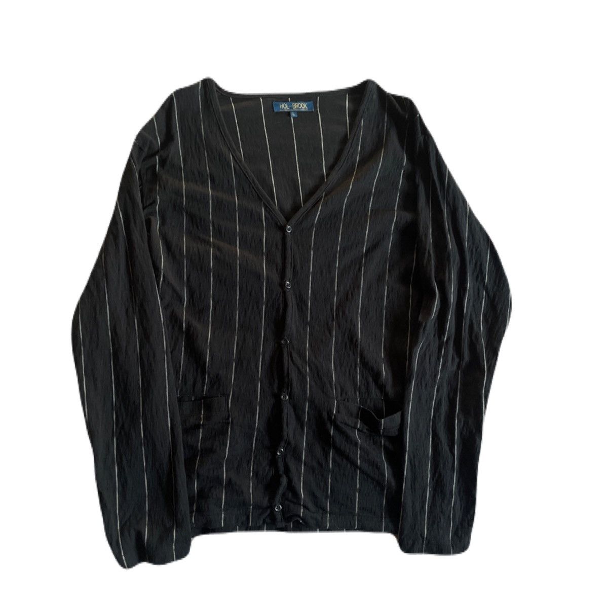 If Six Was Nine 2000s Japanese archive Vkei Gyaruo Stripe Cardigan Y2K Size US M / EU 48-50 / 2 - 2 Thumbnail