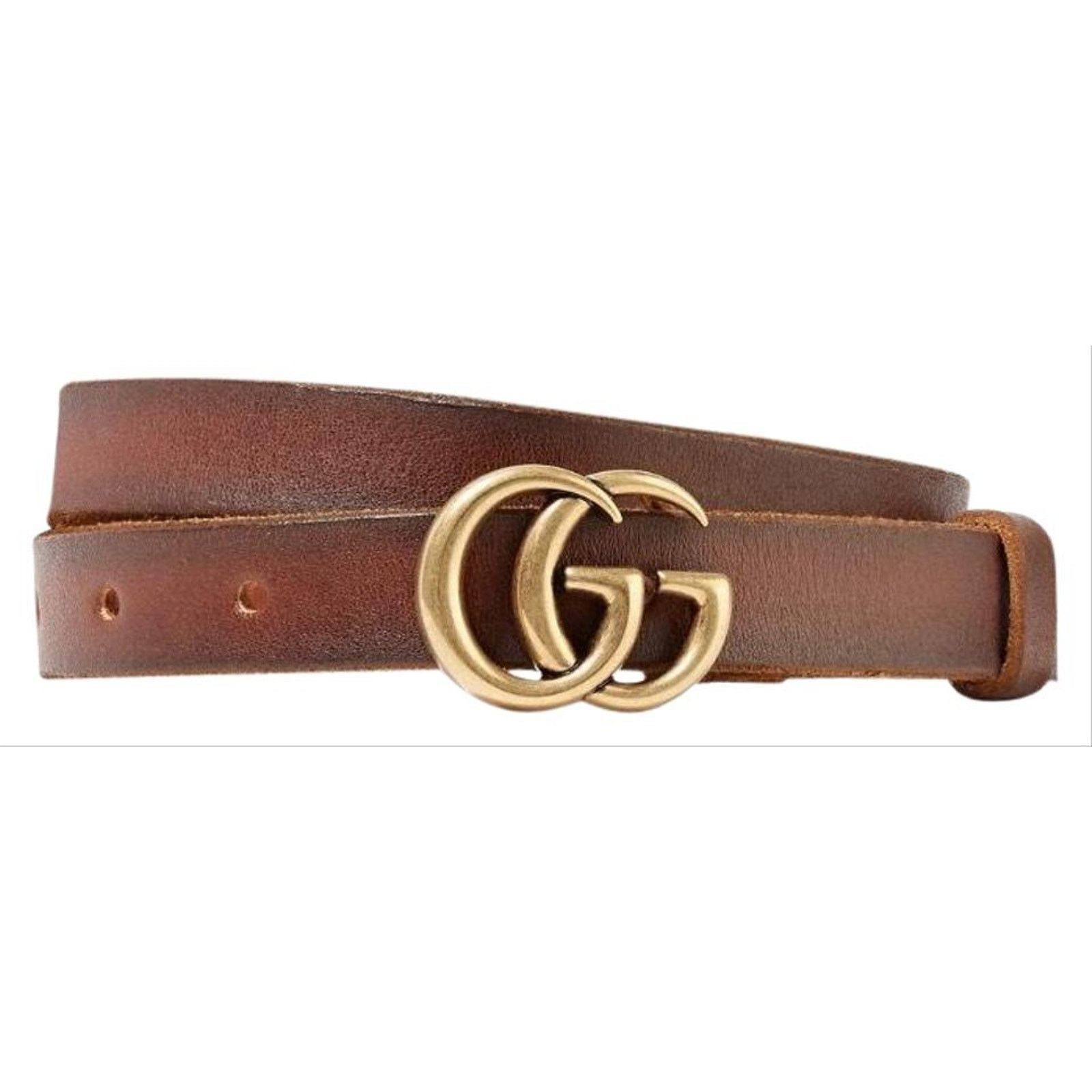 Gucci GUCCI GG logo thin belt size 70 Size ONE SIZE - 1 Thumbnail