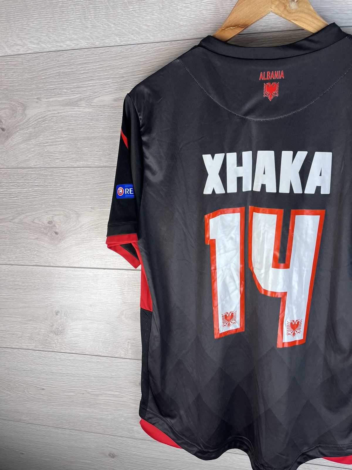 Macron Men’s soccer jersey macron Albania 🇦🇱 #14 Xhaka size L Size US L / EU 52-54 / 3 - 12 Thumbnail