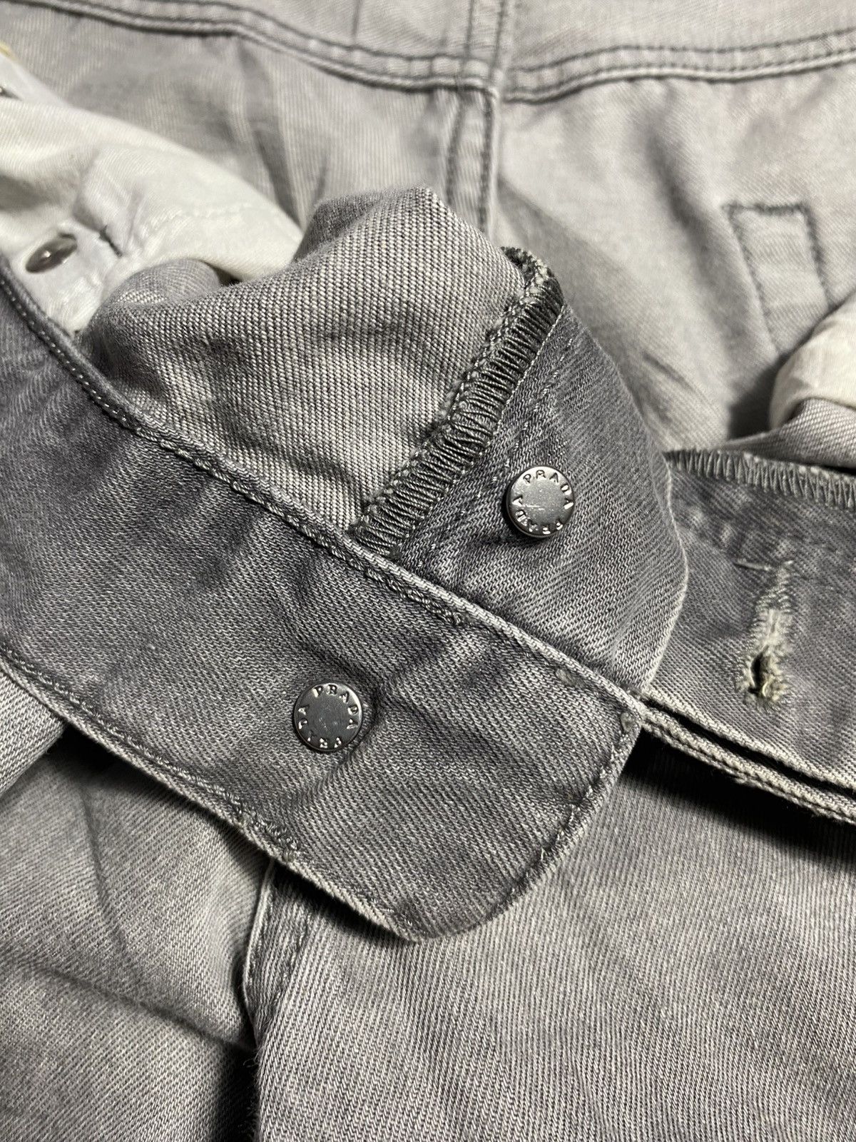 Prada Prada Washed Grey Classic Fit Jeans Size US 32 / EU 48 - 4 Thumbnail