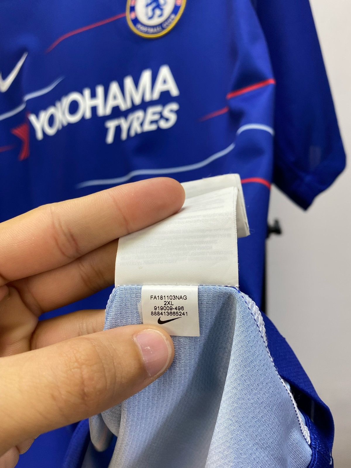 Chelsea Soccer × Vintage CHELSEA HOME 2018 2019 FOOTBALL SHIRT SOCCER JERSEY NIKE Size US XXL / EU 58 / 5 - 10 Thumbnail
