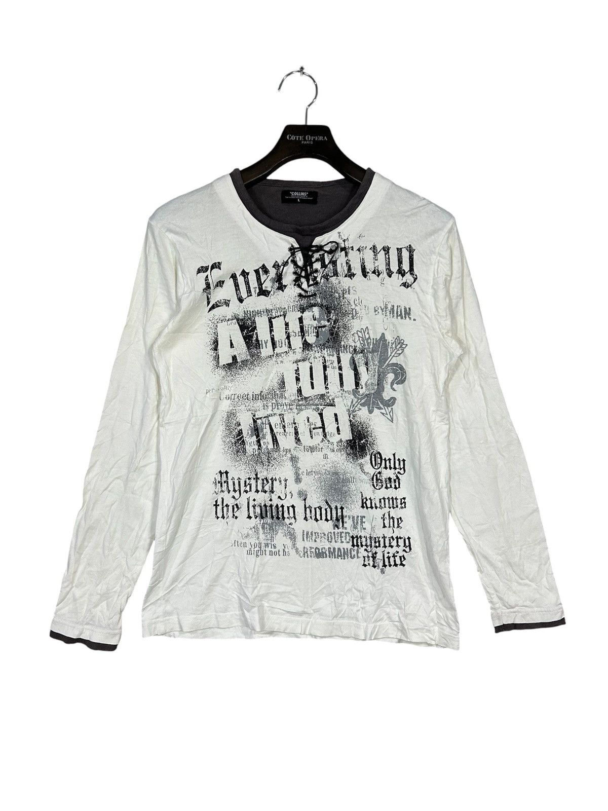 Seditionaries Vintage y2k avant grade collins double layer tshirt Size US L / EU 52-54 / 3 - 1 Thumbnail