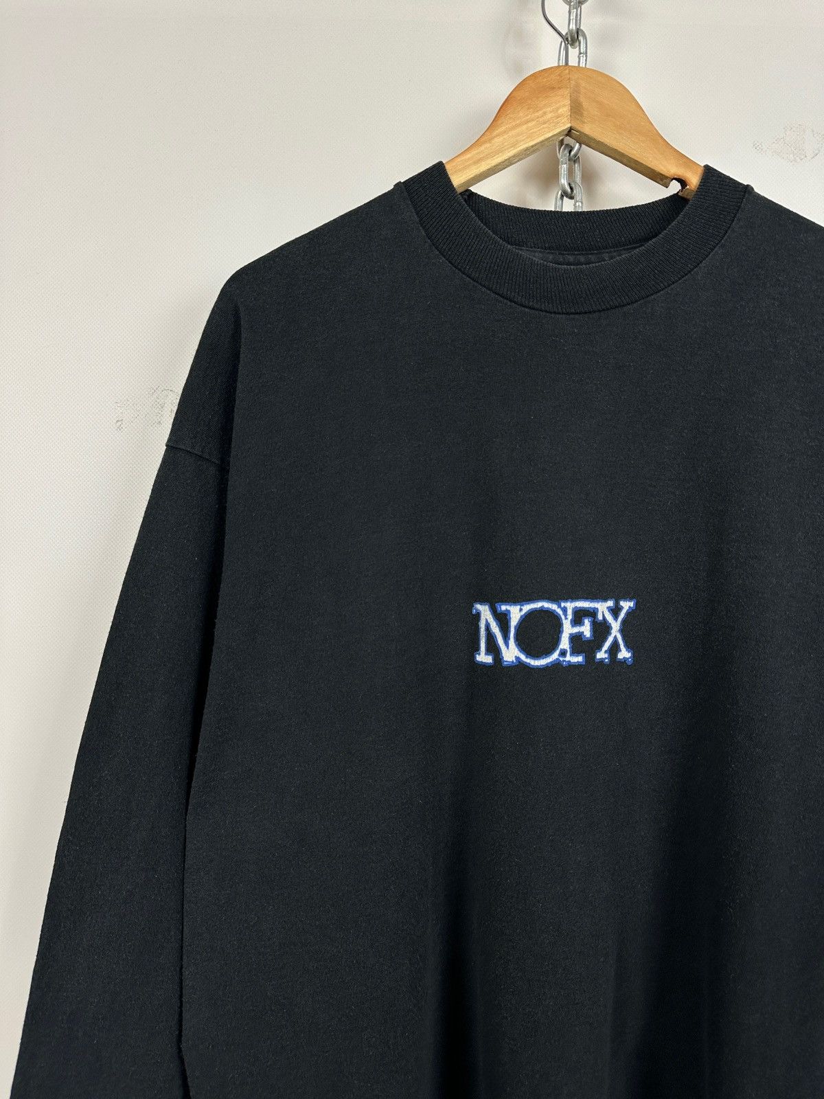 Band Tees 1995 Vintage NOFX Tour Punk Rock Long Sleeve T-Shirt Size US XL / EU 56 / 4 - 14 Thumbnail