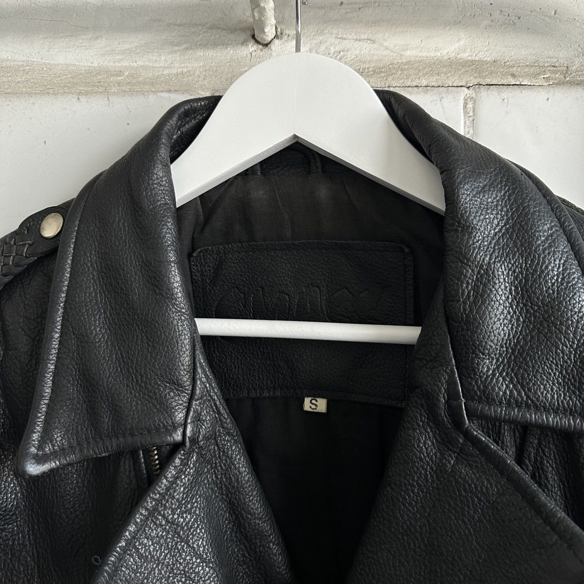 Designer × Japanese Brand Vintage Japanese Style Smash Leather Jacket Y2K Crazy Fit Size US S / EU 44-46 / 1 - 5 Thumbnail
