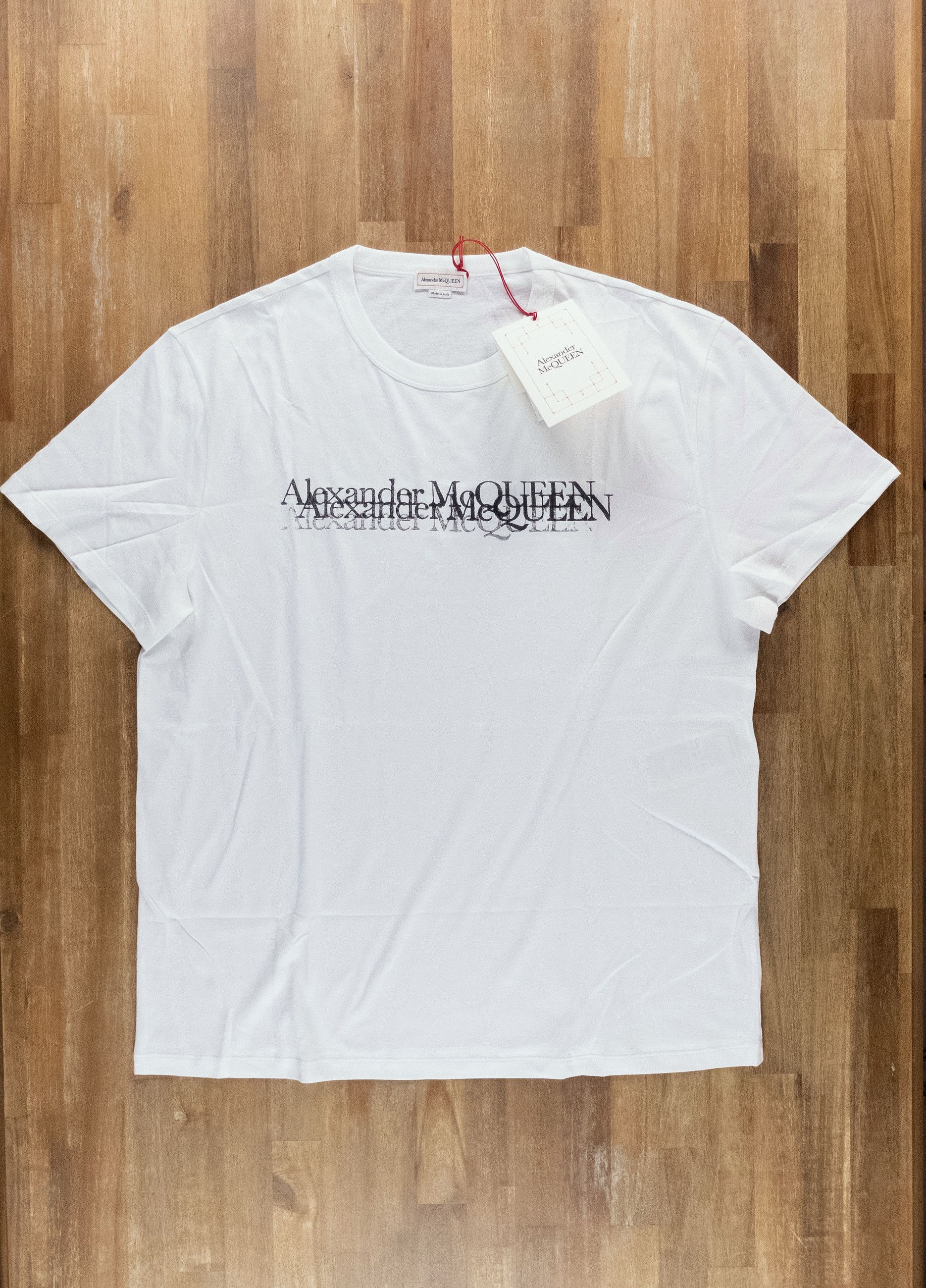 Alexander McQueen ALEXANDER MCQUEEN white Triple Iconic Logo t-shirt Medium Size US M / EU 48-50 / 2 - 1 Thumbnail