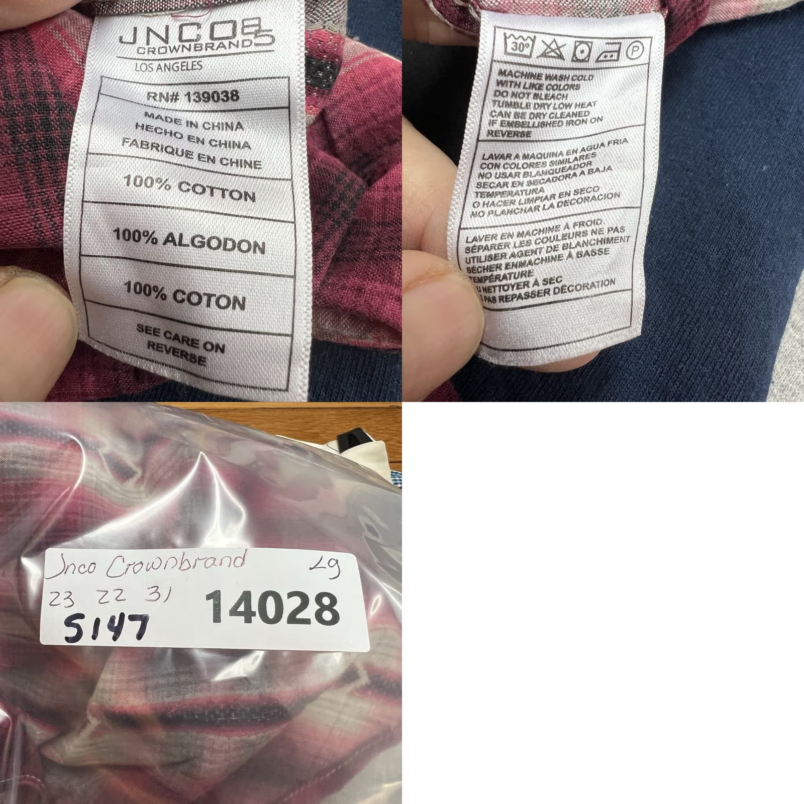 JNCO JNCO Plaid Western Button-Up Shirt Mens Size L Multicolor Casual Workwear Size US L / EU 52-54 / 3 - 8 Thumbnail