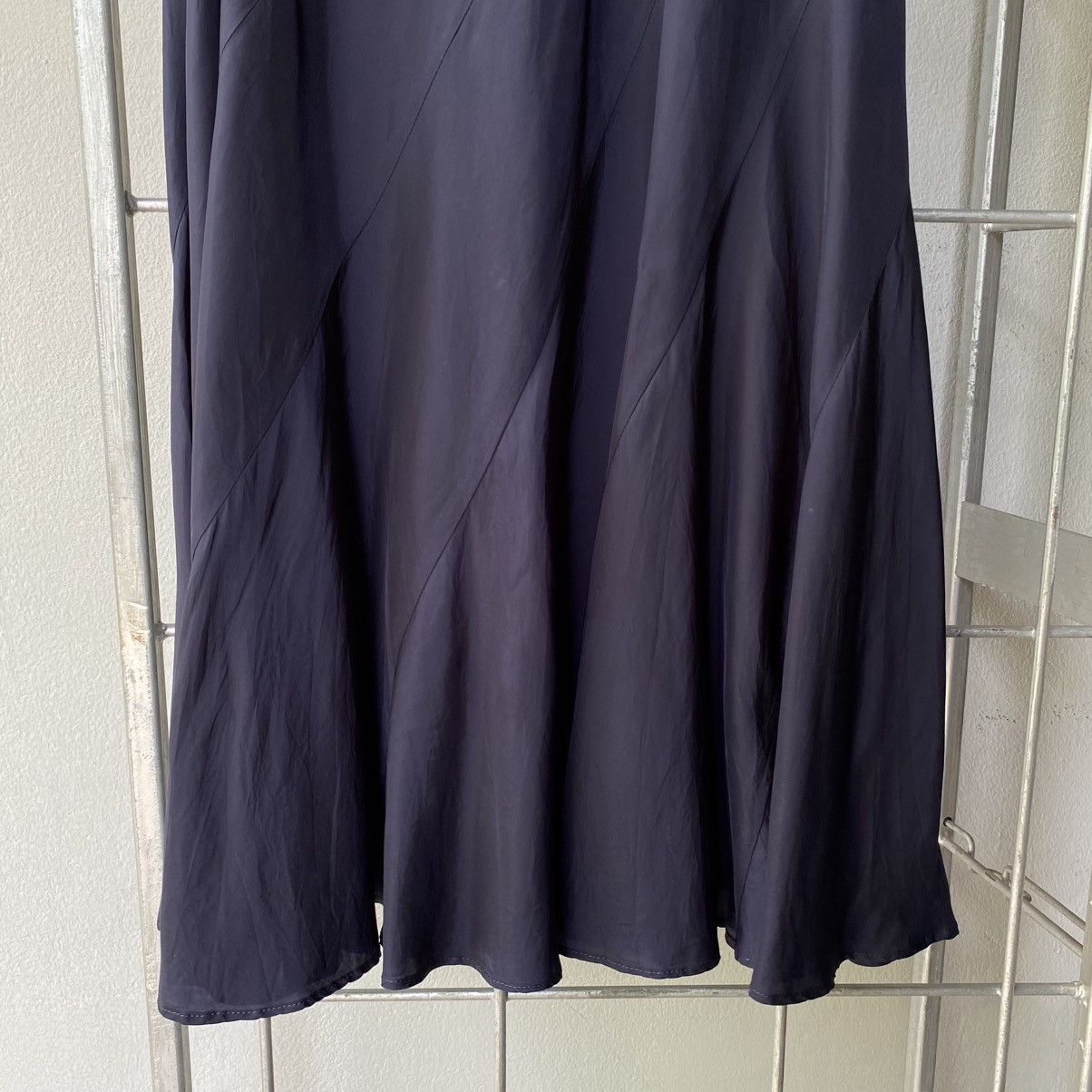 Comme des Garcons Comme des Garcons Navy-Black Silk Flare Skirt Size 25" / US 0 / IT 36 - 9 Thumbnail
